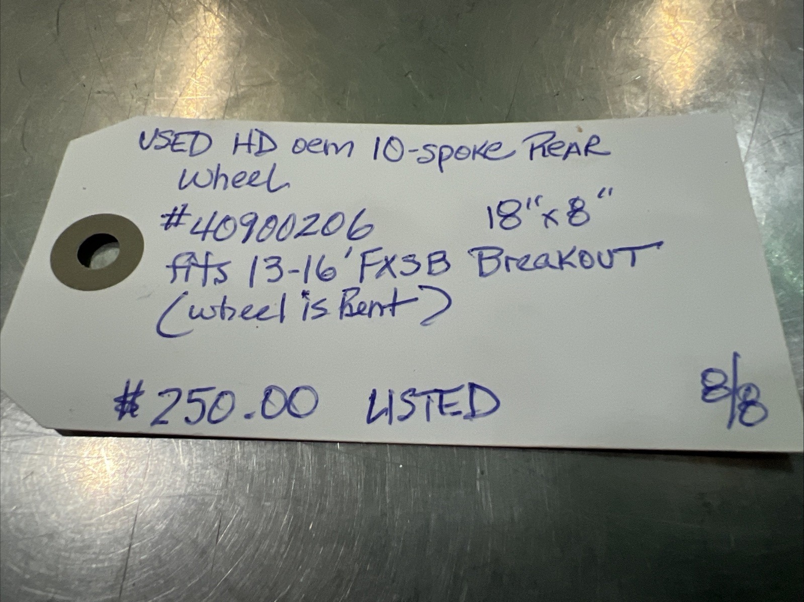 Harley Davidson oem 10-spoke Rear Wheel #40900206