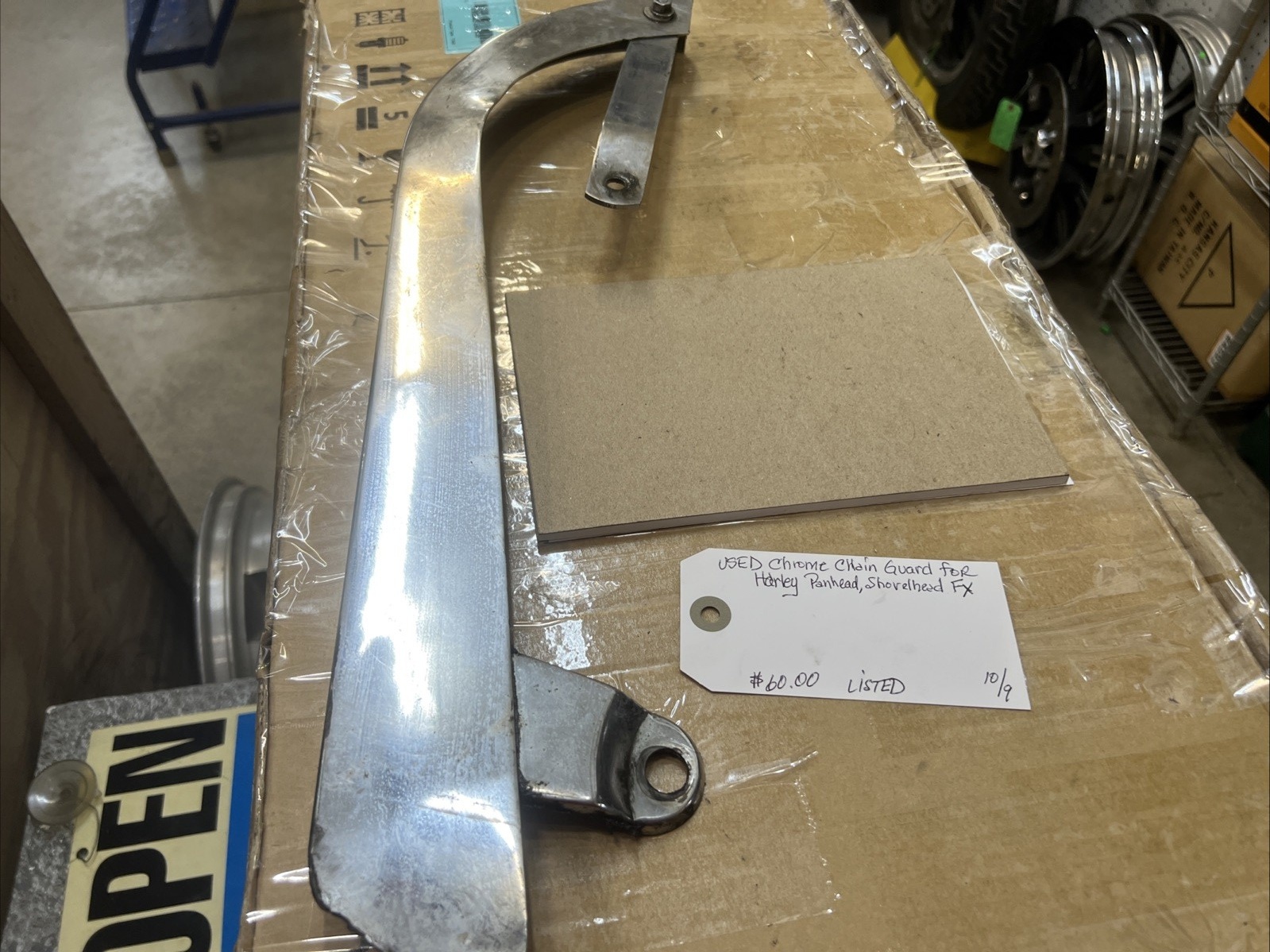 Chrome Chain Guard For Harley FX Panhead, Shovelheads 