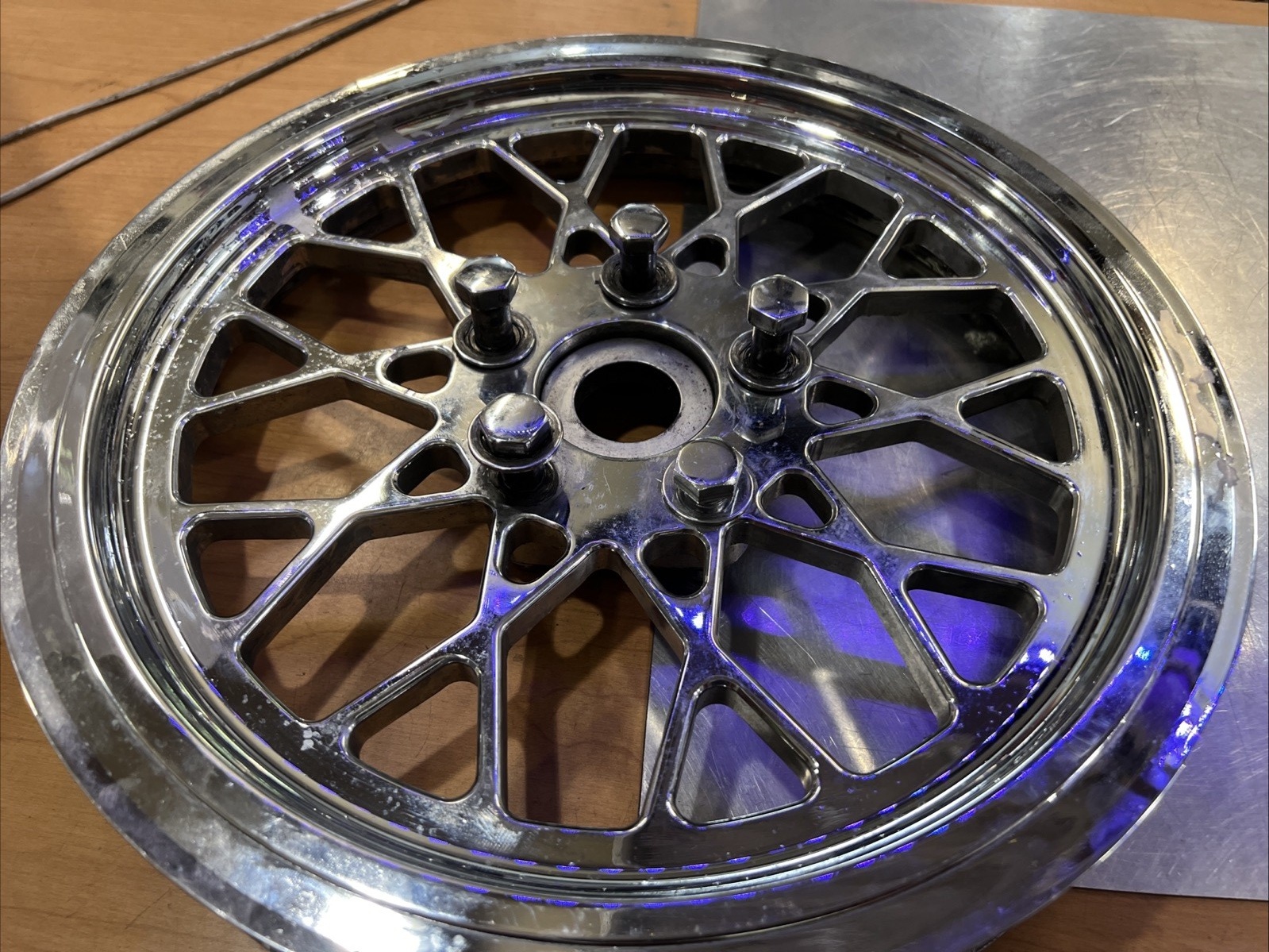 BDL Chrome Rear Belt Pulley Mesh Design | Knobtown Cycle