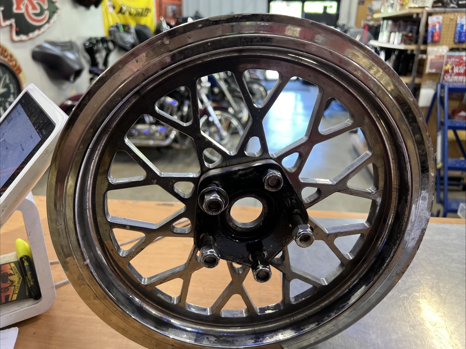 BDL Chrome Rear Belt Pulley Mesh Design | Knobtown Cycle