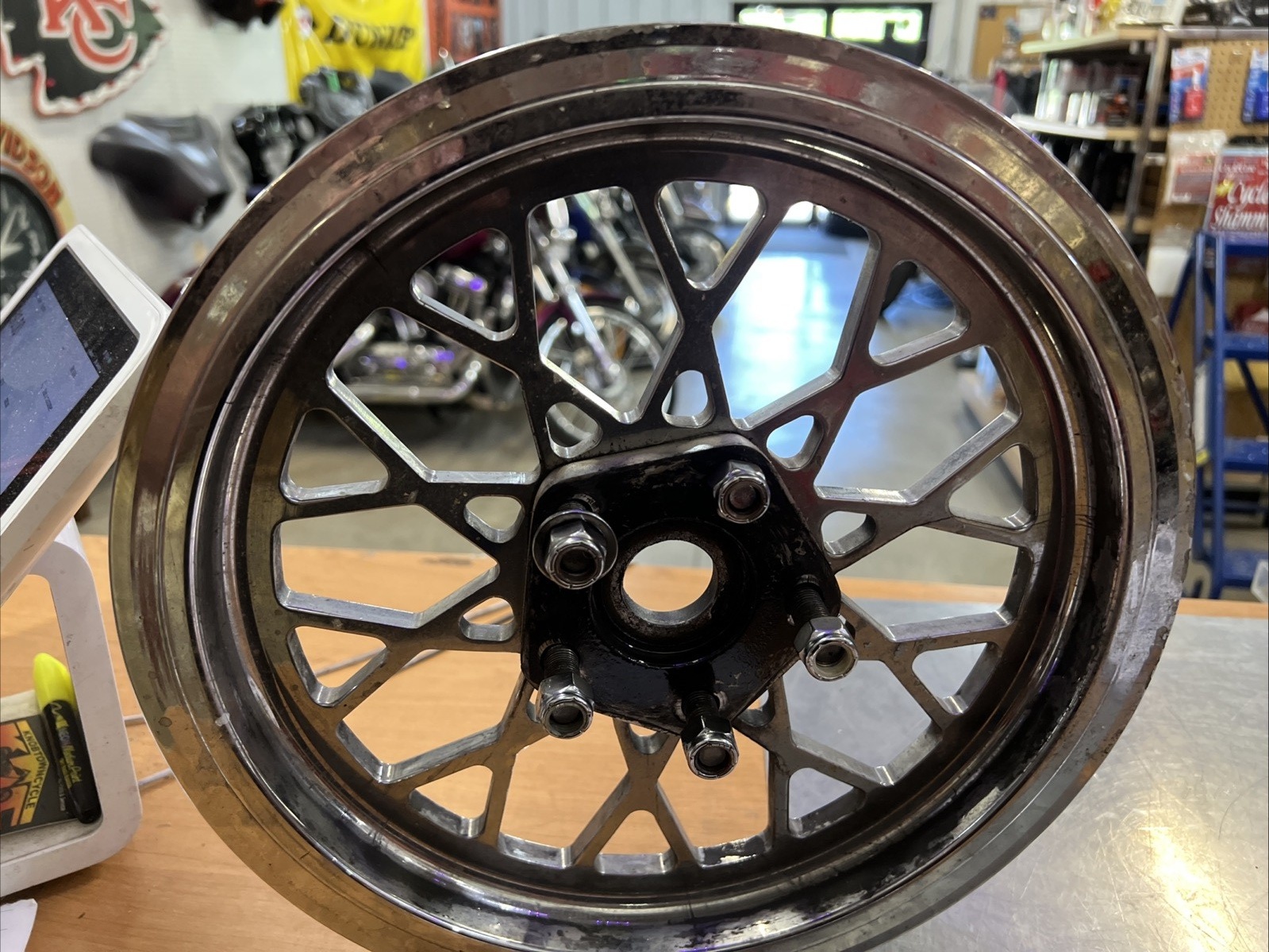 BDL Chrome Rear Belt Pulley Mesh Design | Knobtown Cycle