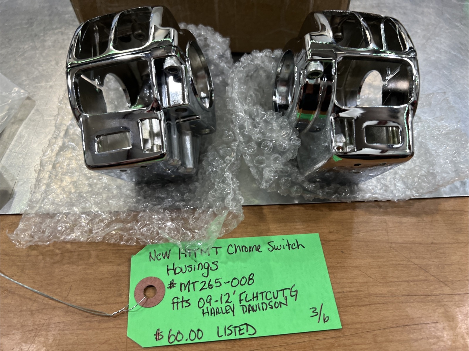 Chrome Switch Housings #MT265-008 | Knobtown Cycle