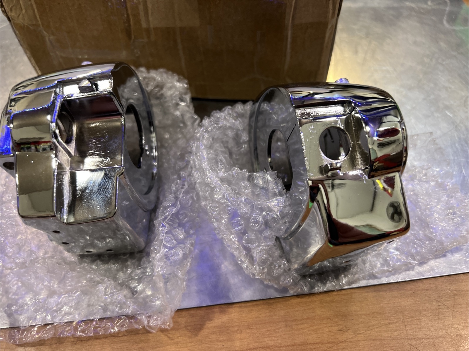 Chrome Switch Housings #MT265-008 | Knobtown Cycle