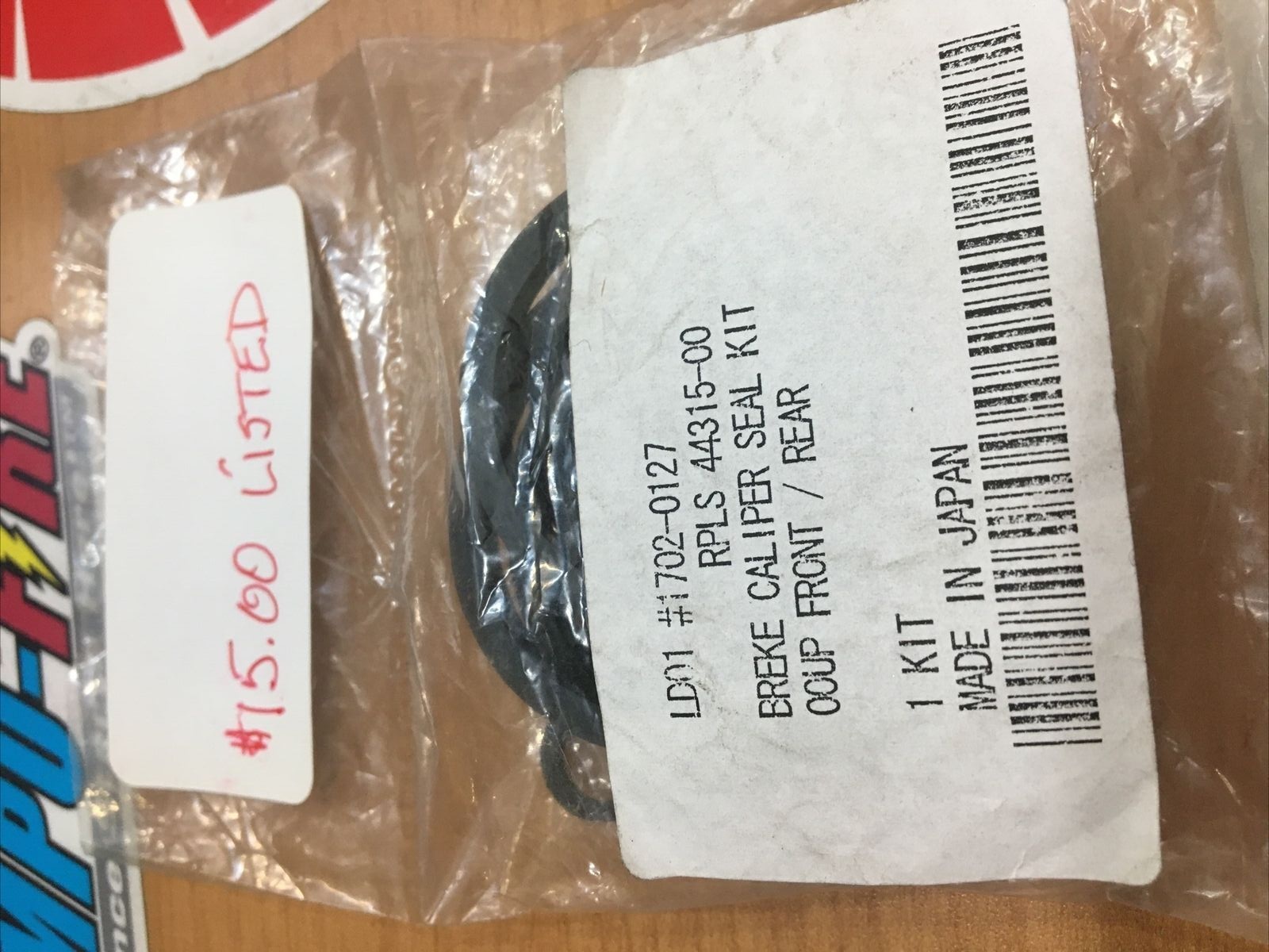 Brake Caliper Seal Kit Front Or Rear #1702-0127