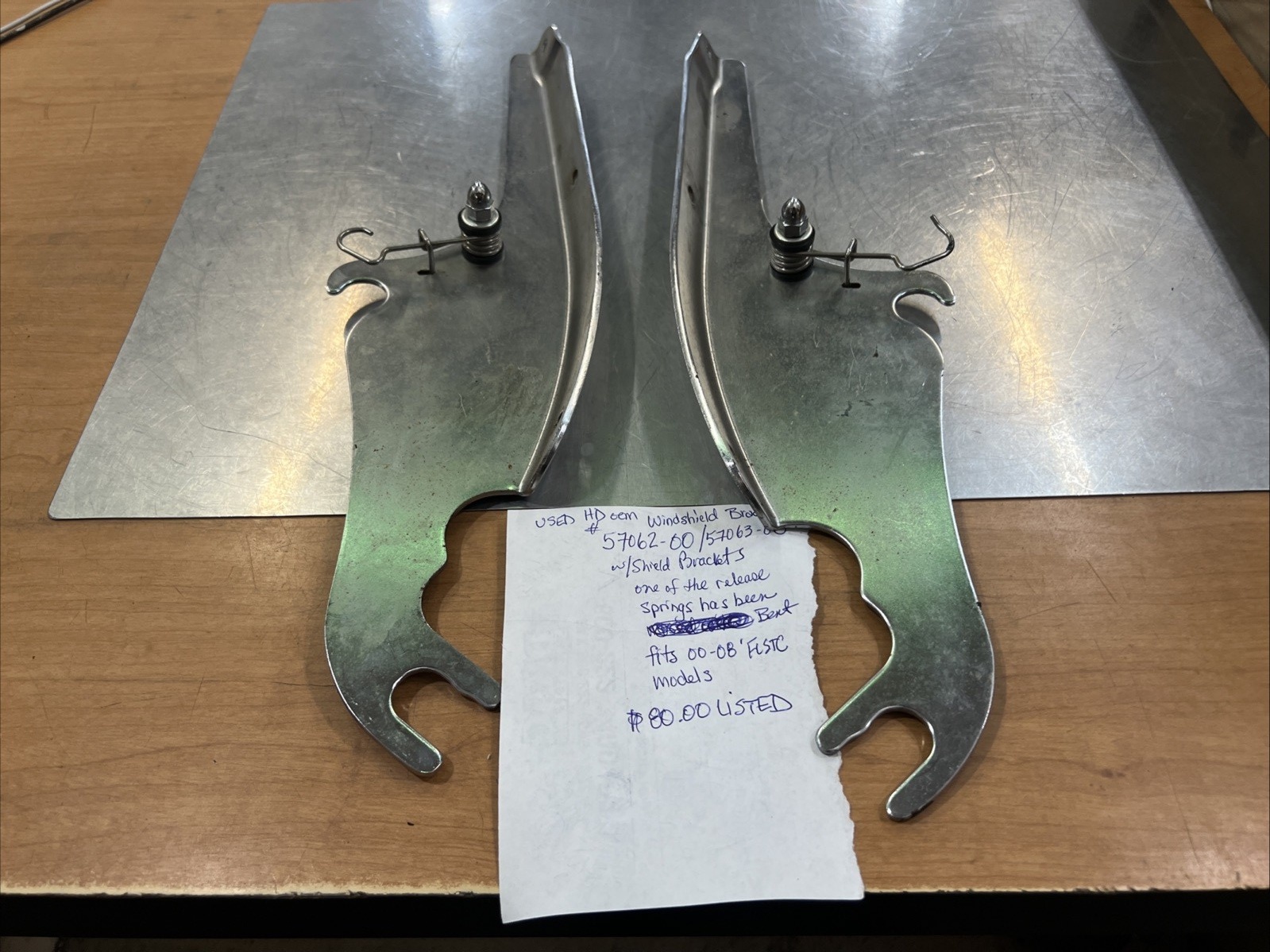 Harley Davidson oem Windshield Brackets #57062-00/57063-00