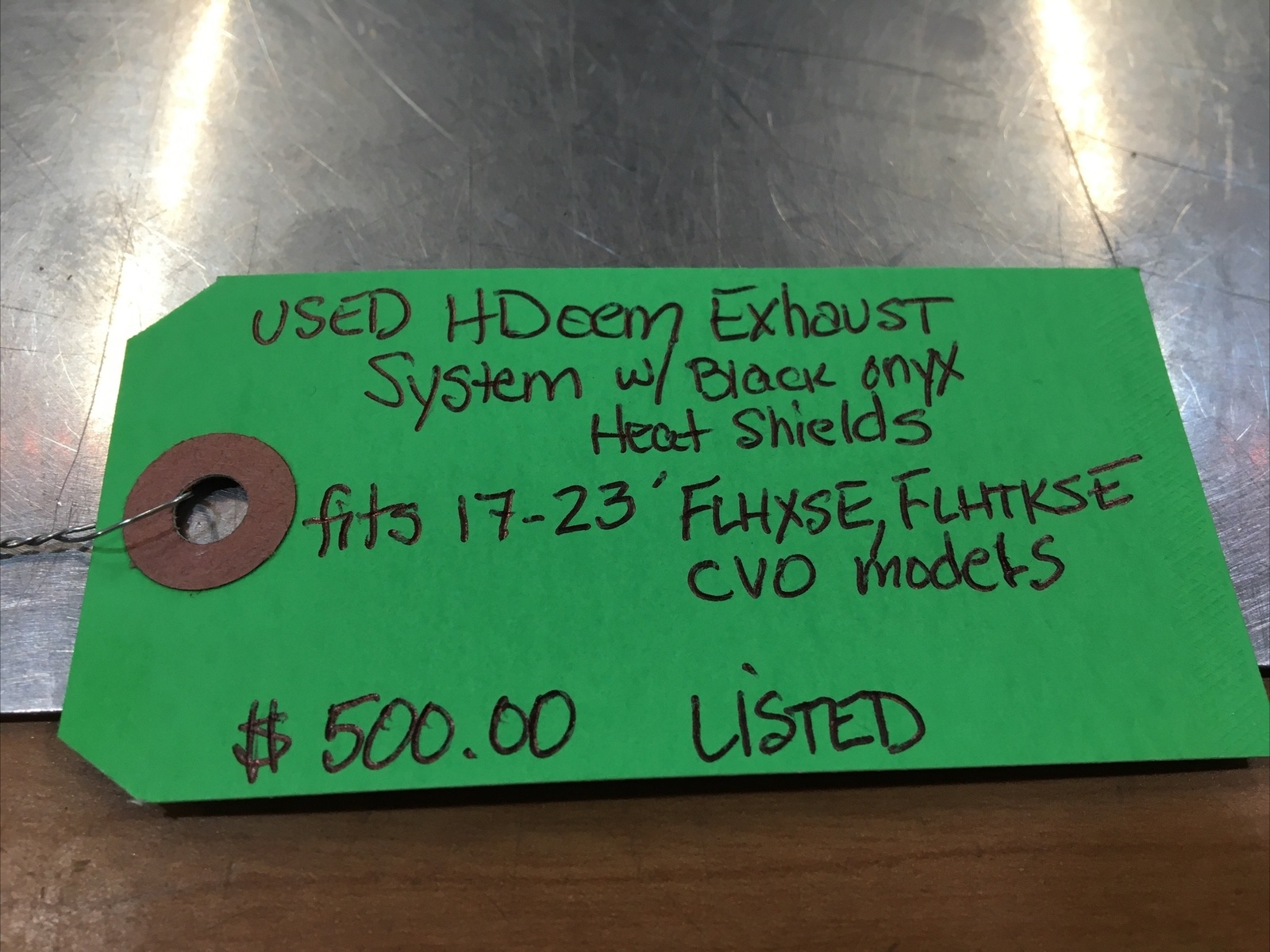 Harley Davidson oem Exhaust System W/Black Onyx Heat Shields