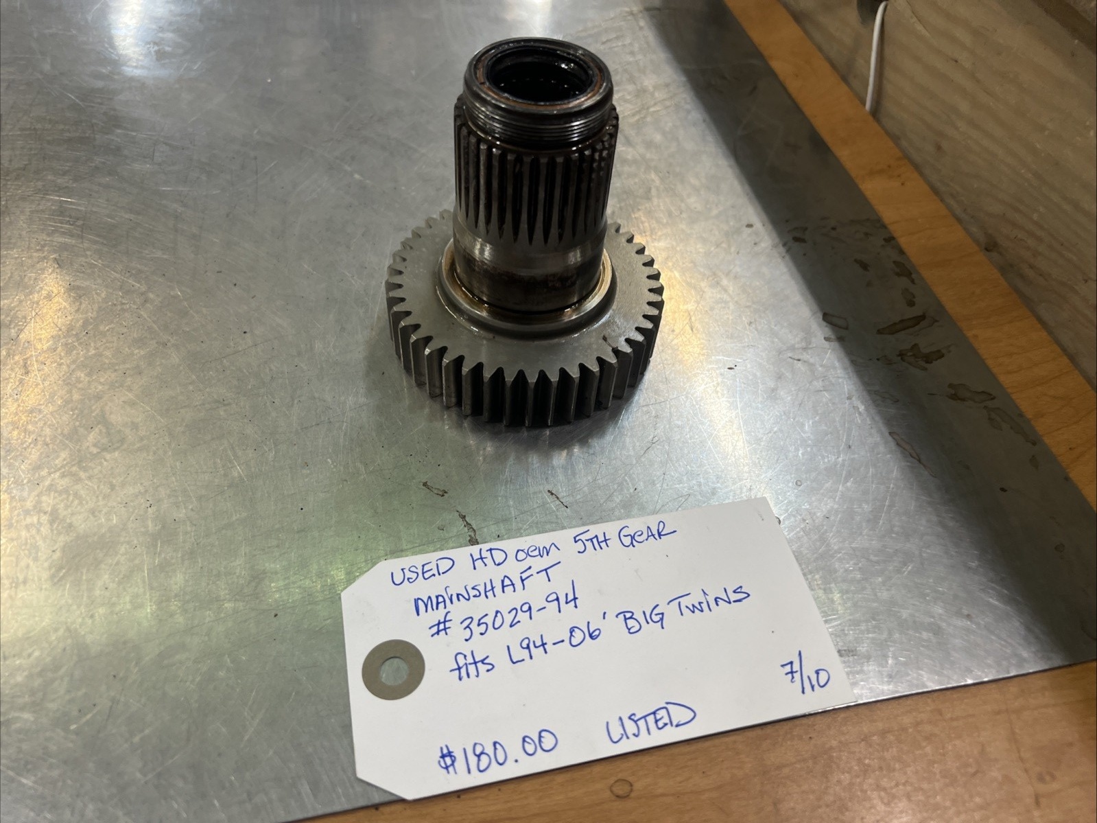 Harley Davidson oem 5TH Gear Mainshaft #35029-94