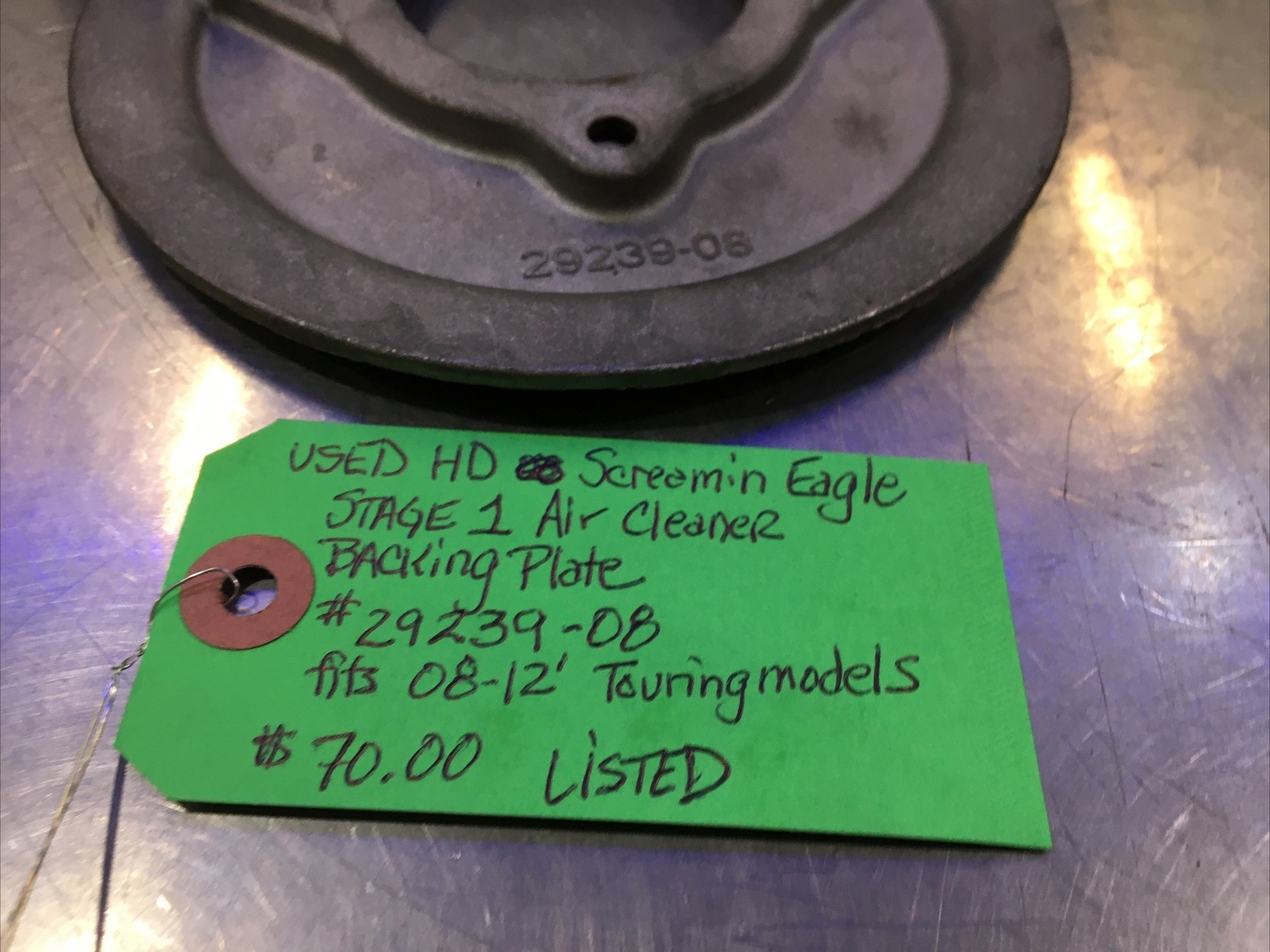 Harley Davidson Screamin Eagle Stage 1 Air Cleaner Backing