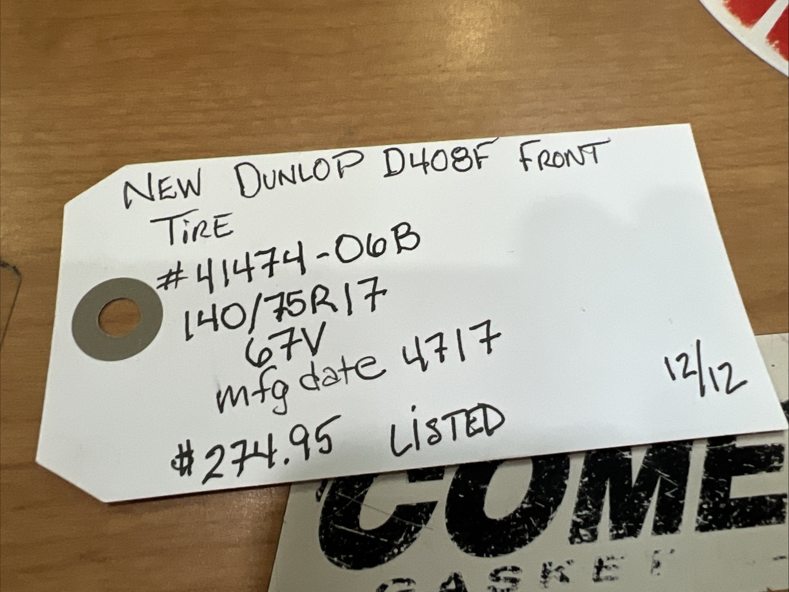 D408F Front Tire #41474-06B | Knobtown Cycle Kansas City