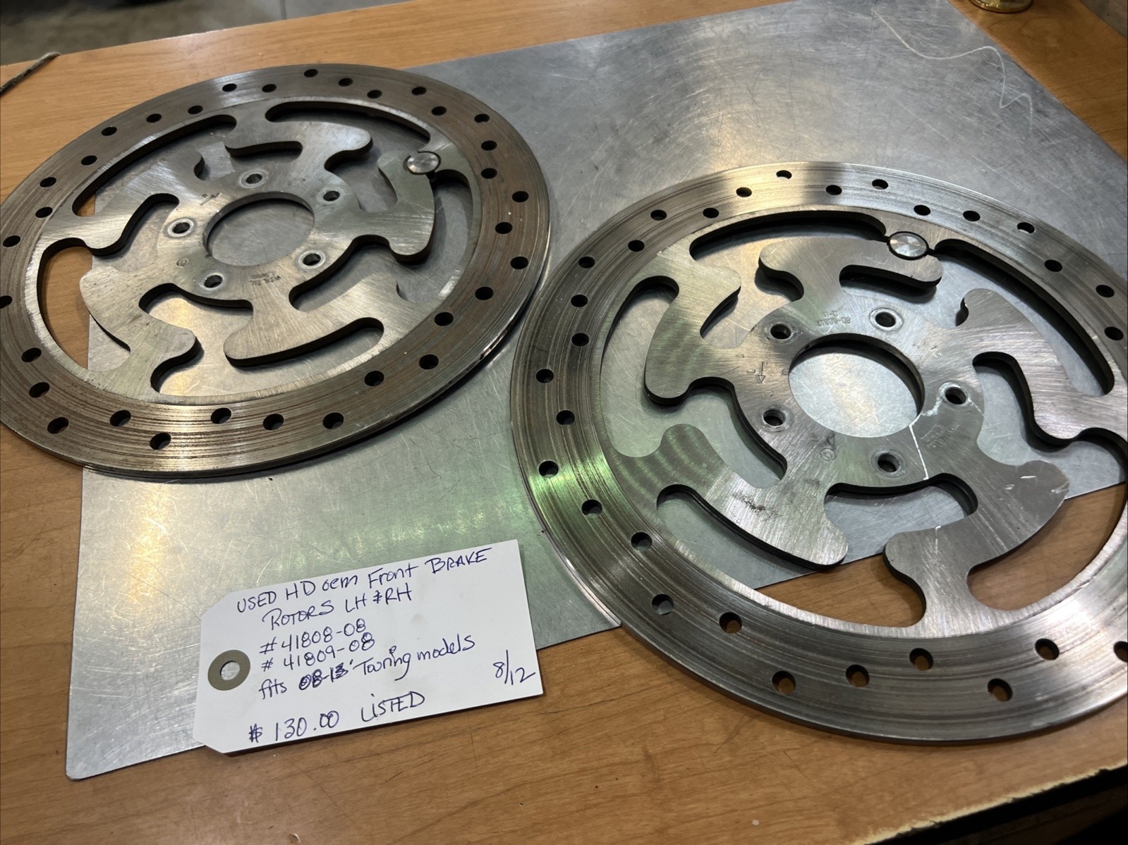 Harley Davidson oem Front Brake Rotors LH & RH