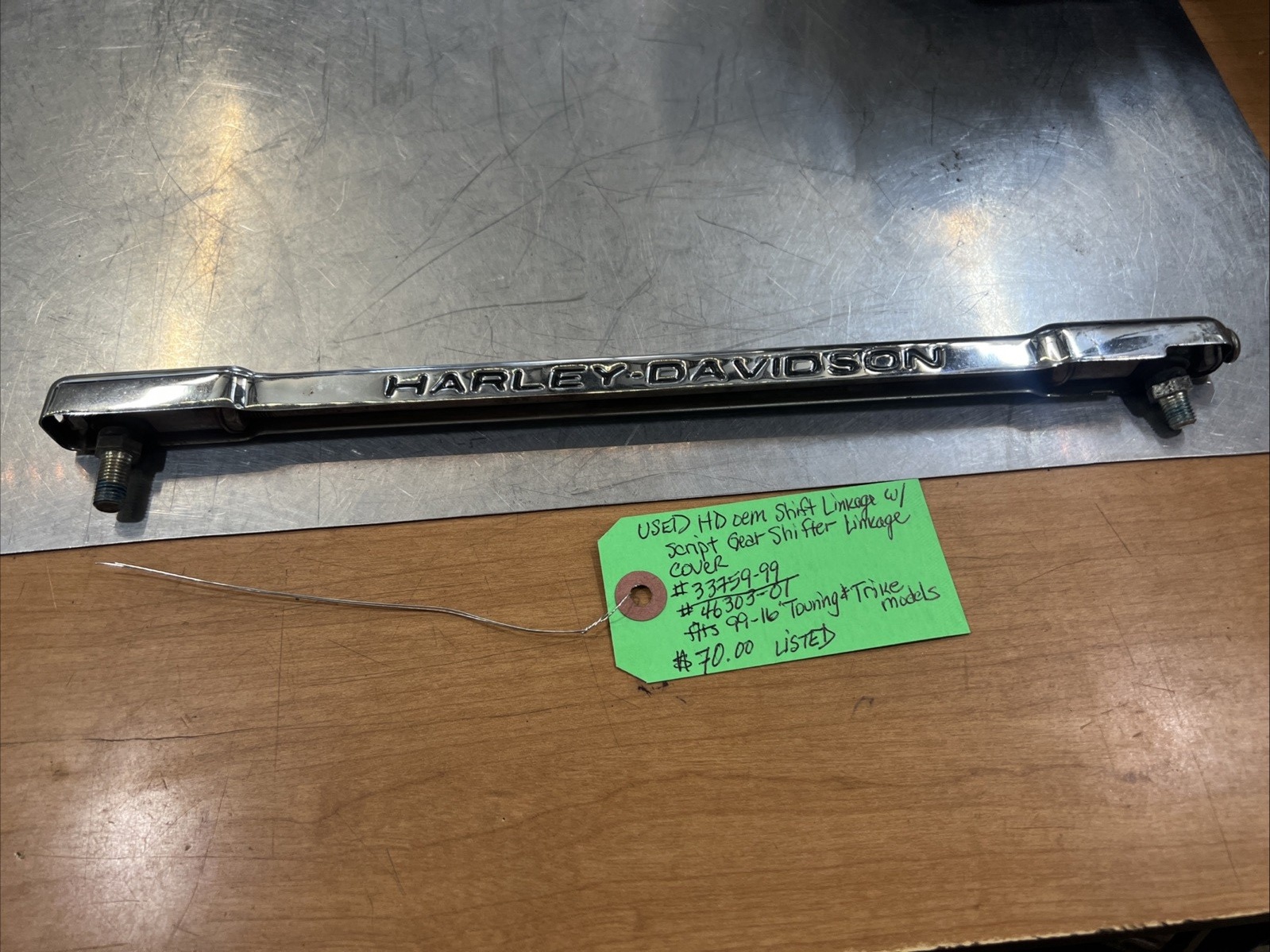 Harley Davidson oem Shift Linkage W/Script Gear Shifter