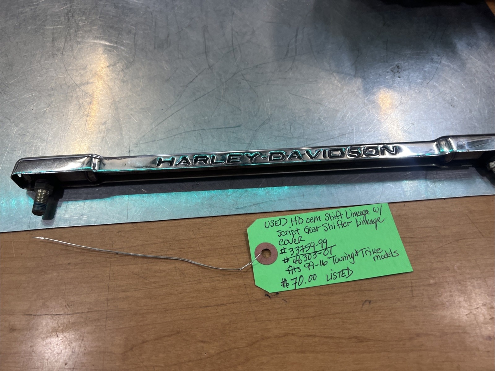 Harley Davidson oem Shift Linkage W/Script Gear Shifter