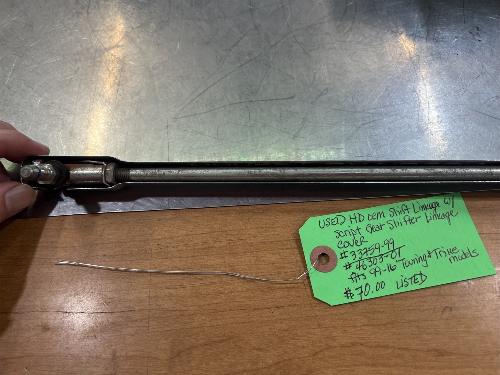 Harley Davidson oem Shift Linkage W/Script Gear Shifter