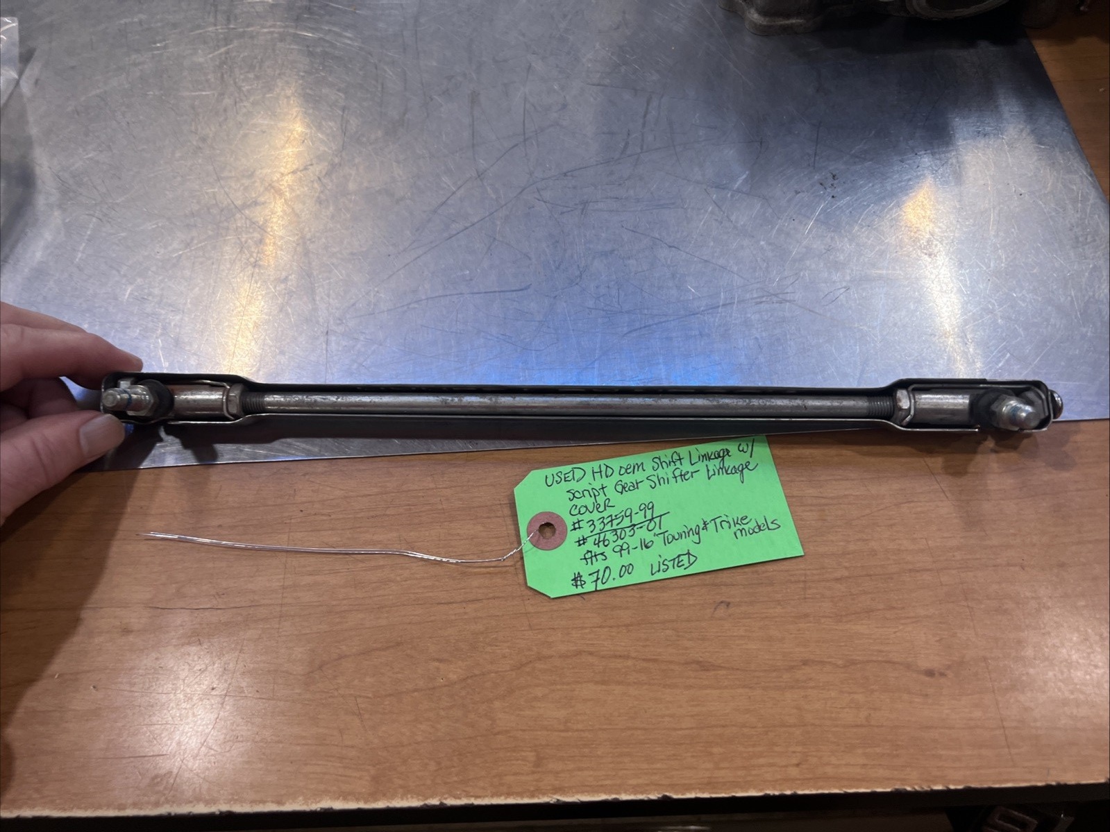 Harley Davidson oem Shift Linkage W/Script Gear Shifter