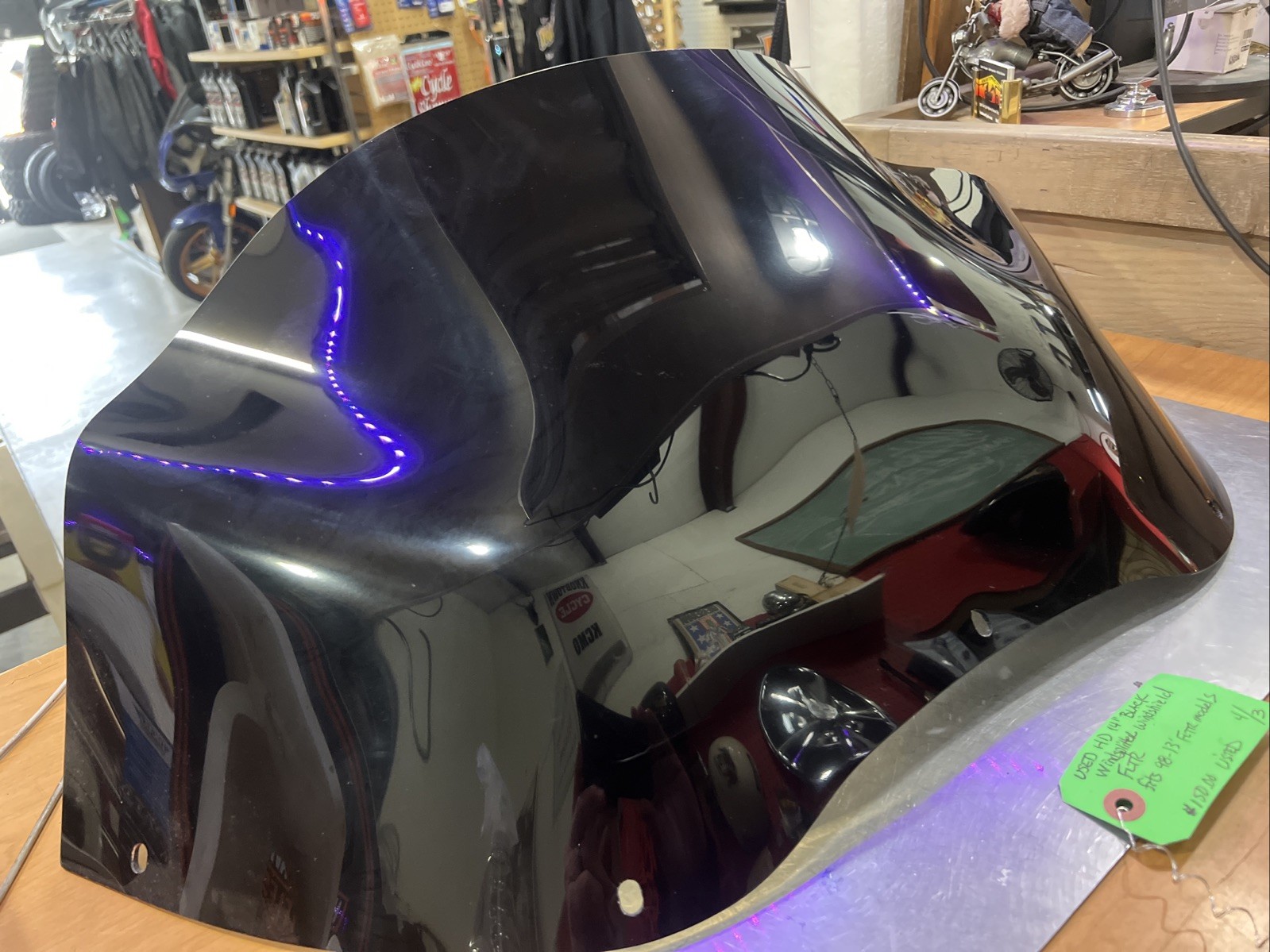 Harley Davidson 14” Black Windsplitter Windshield FLTR