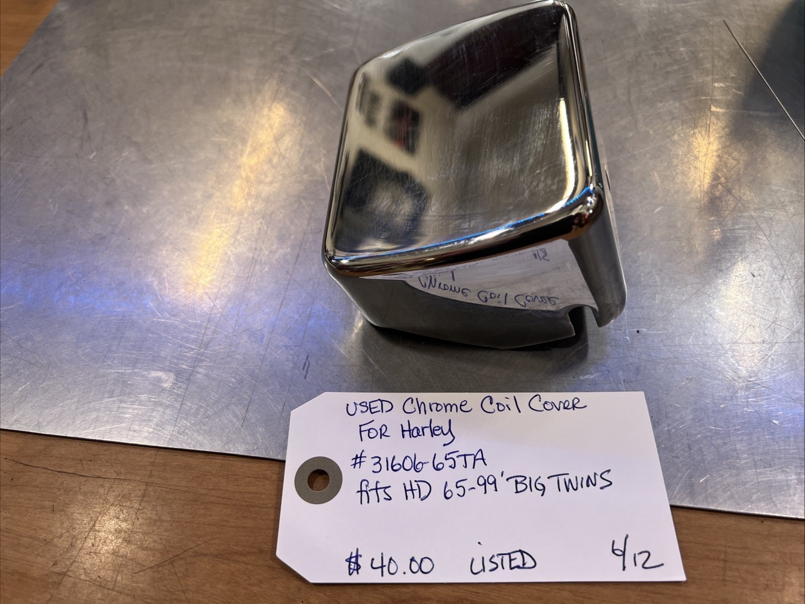 Chrome Coil Cover For Harley #31606-65TA | Knobtown Cycle