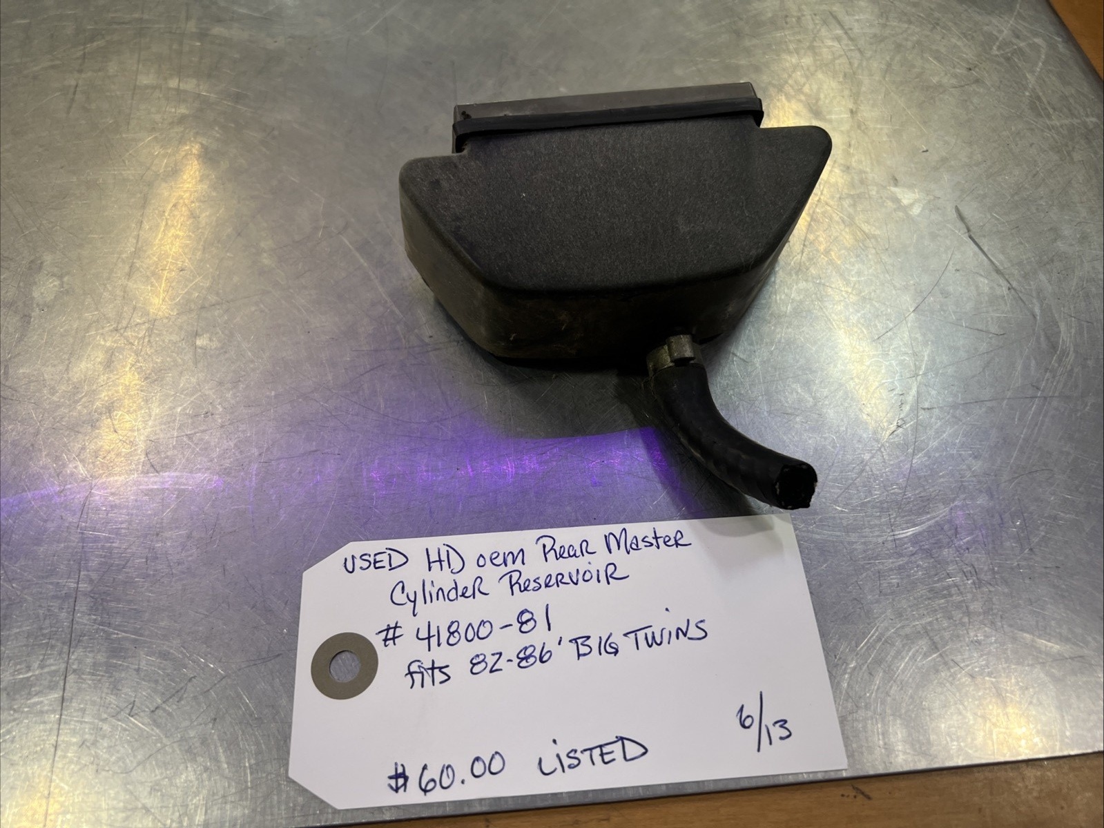 Harley Davidson oem Rear Master Cylinder Reservoir #41800-81