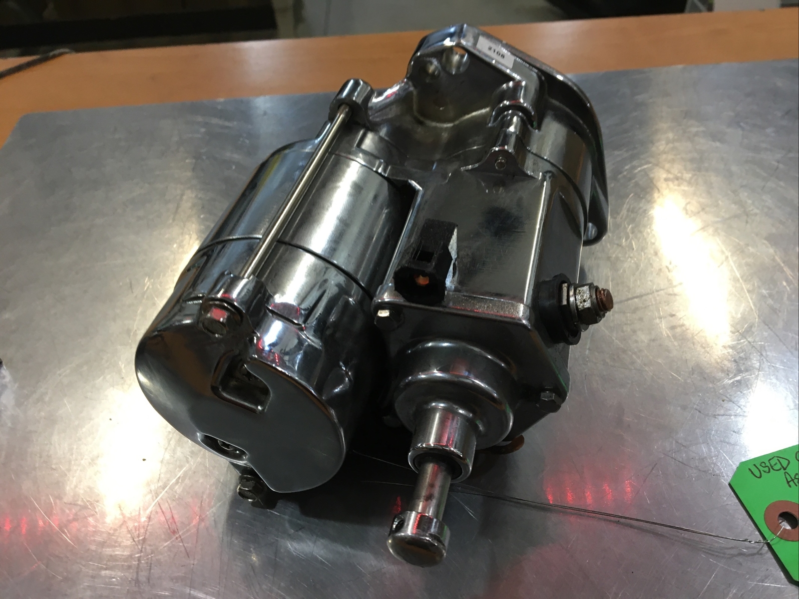 Chrome Starter Assembly W/Remote Starter Solenoid Button For