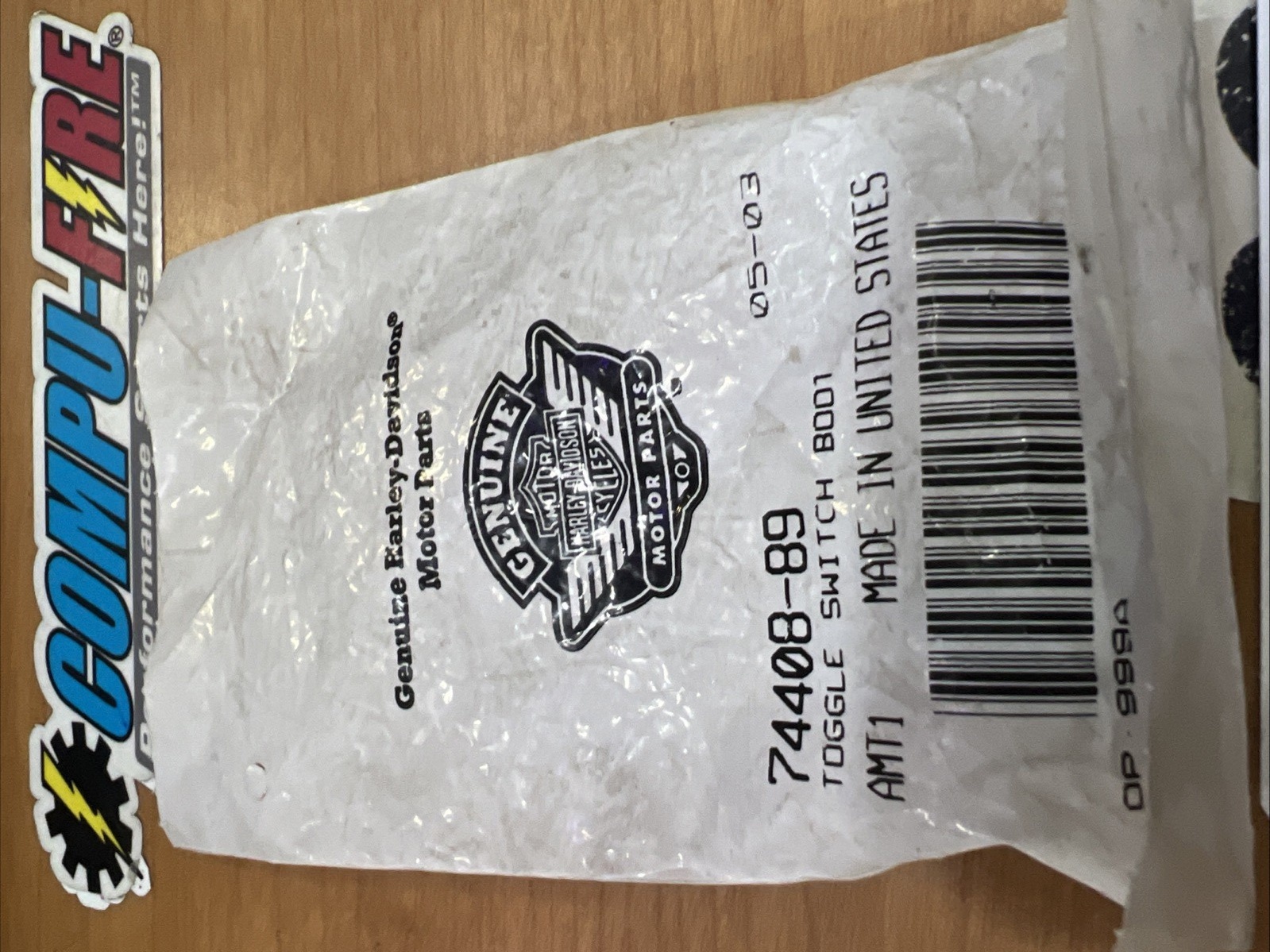 Harley Davidson oem Toggle Switch Boot #74408-89