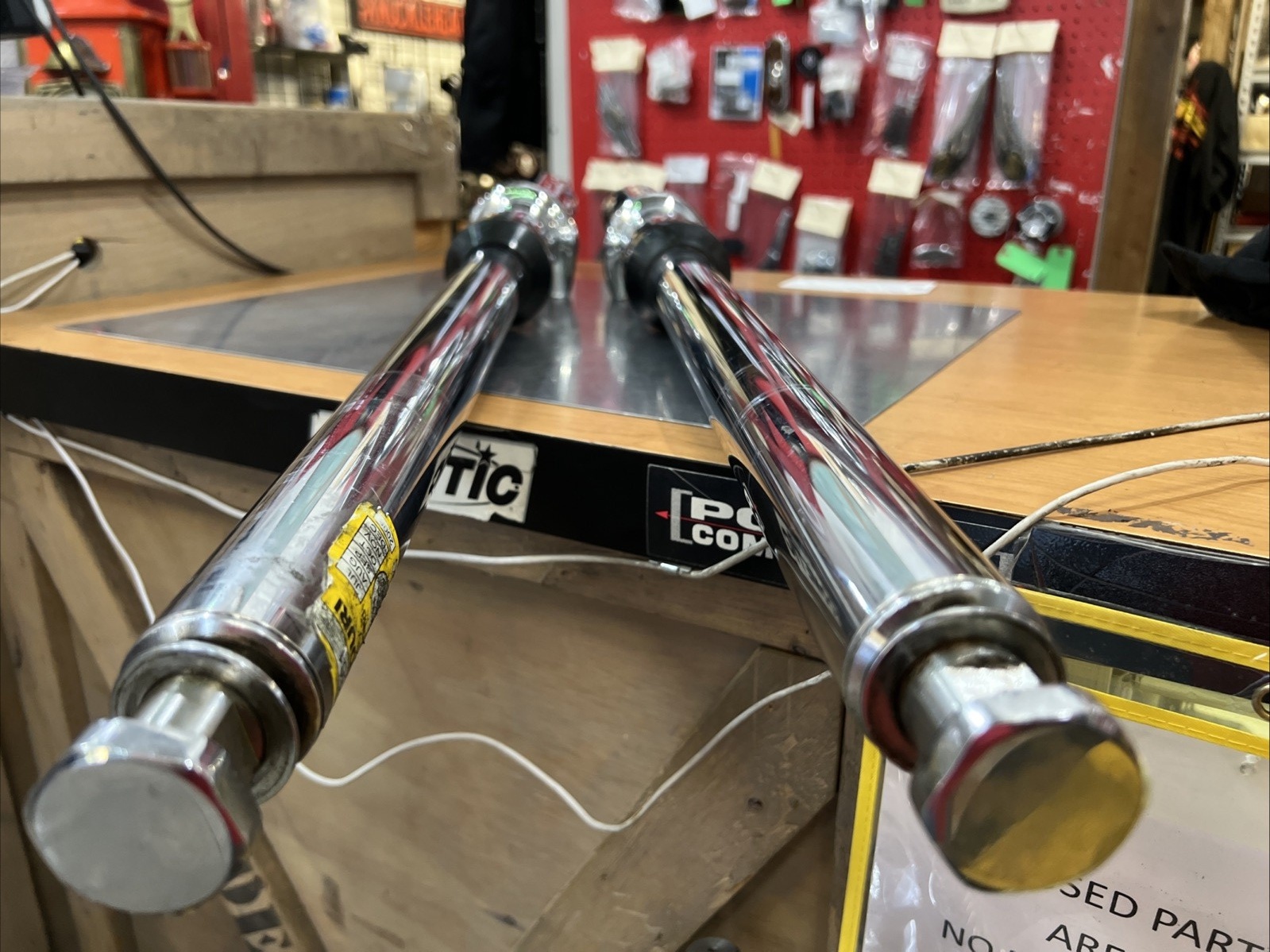 Chrome Fork Slider Assemblies 41mm For Harley