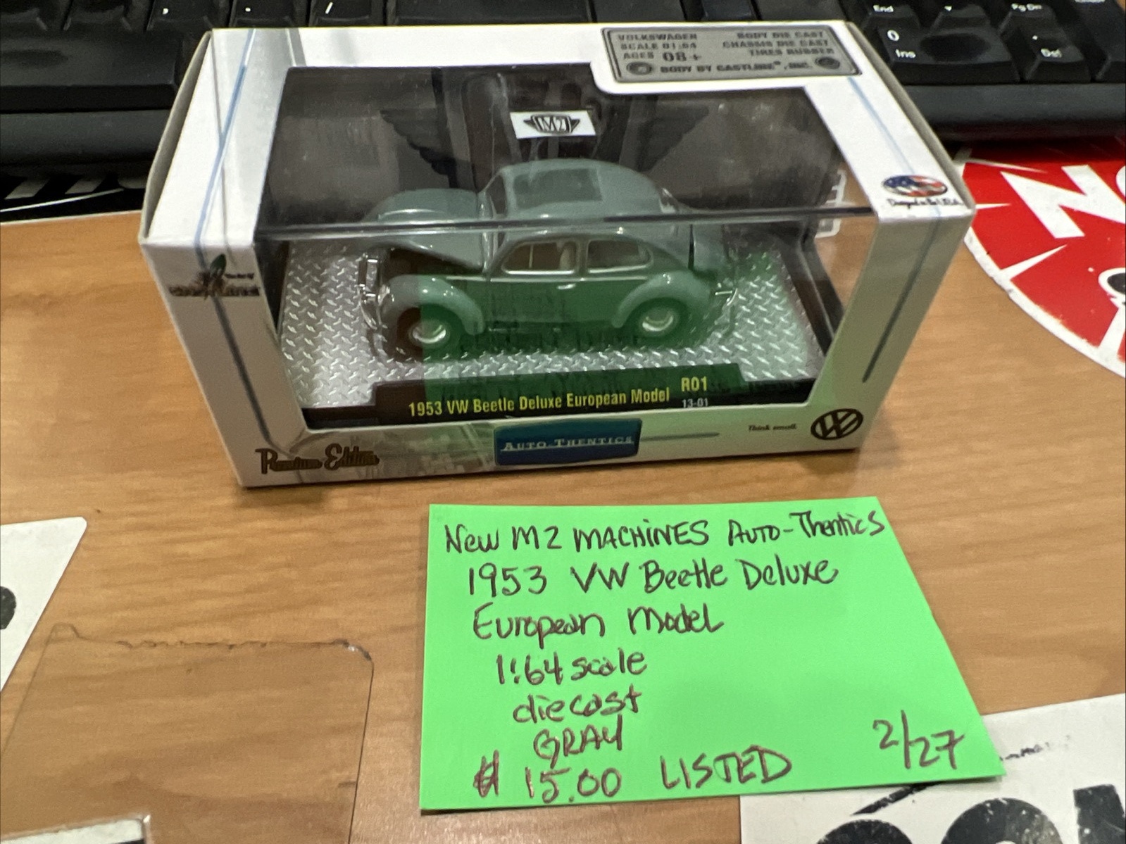 Auto-Thentics 1953 VW Beetle Deluxe European Model