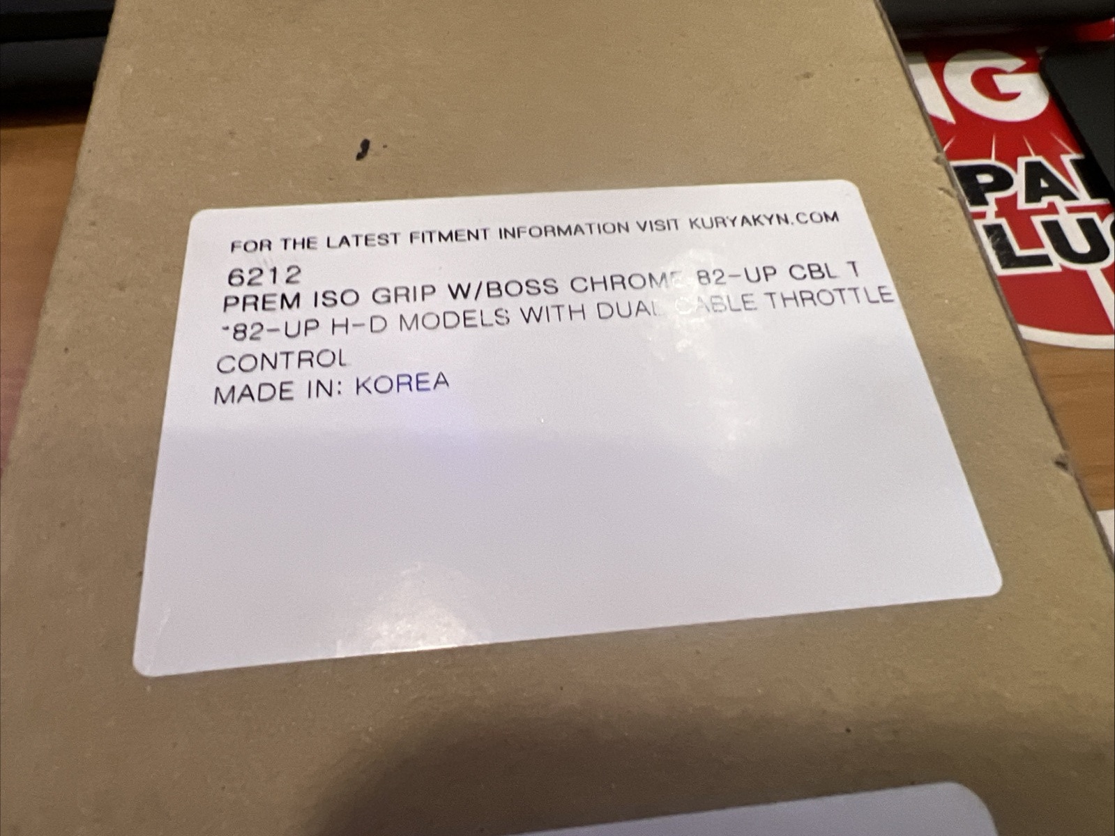 Kuryakyn ISO-Grips Chrome W/Throttle Boss #0630-0182