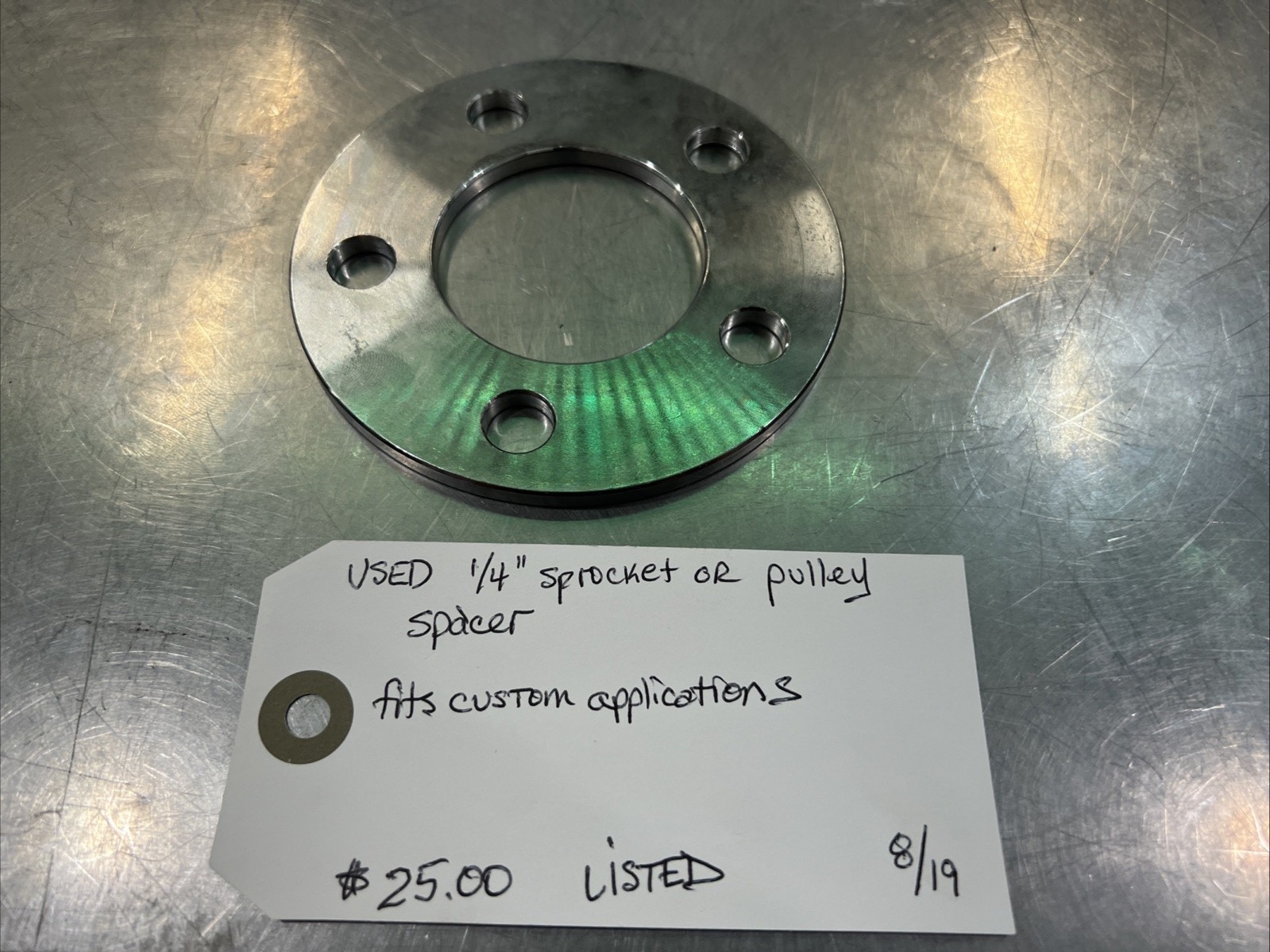 1/4” Sprocket Or Pulley Spacer | Knobtown Cycle