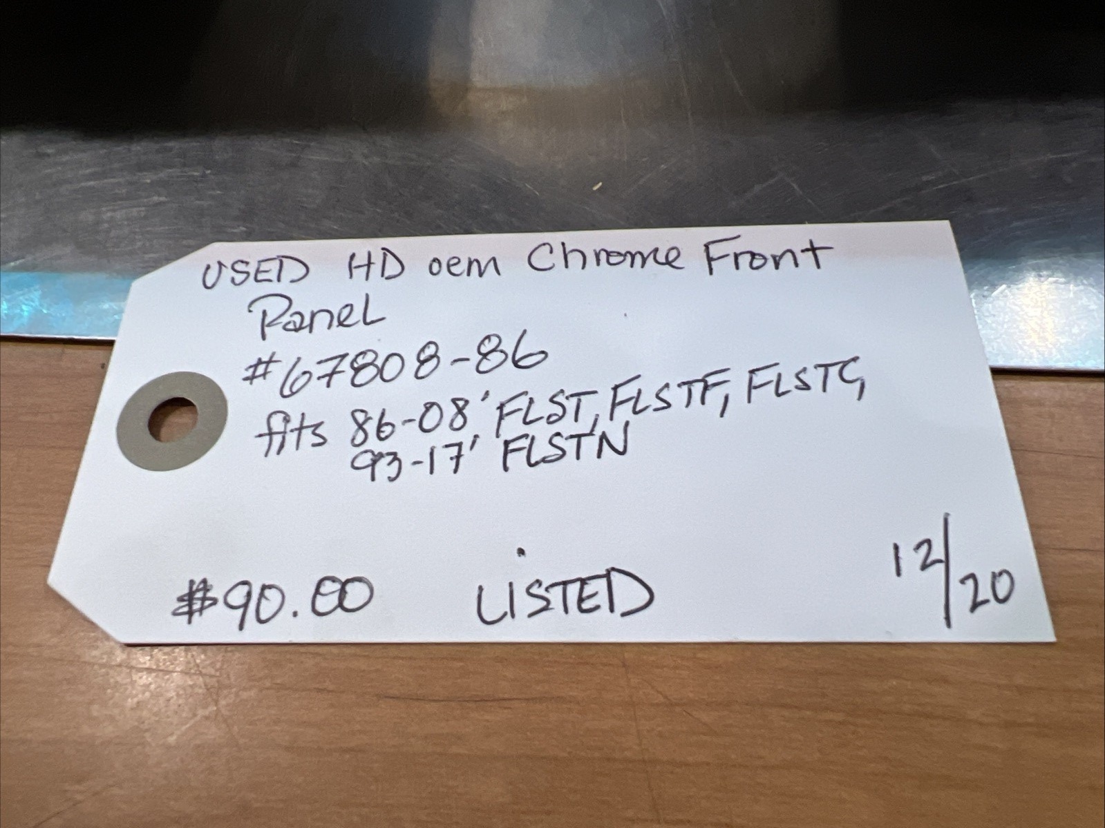 Harley Davidson oem Chrome Front Panel #67808-86