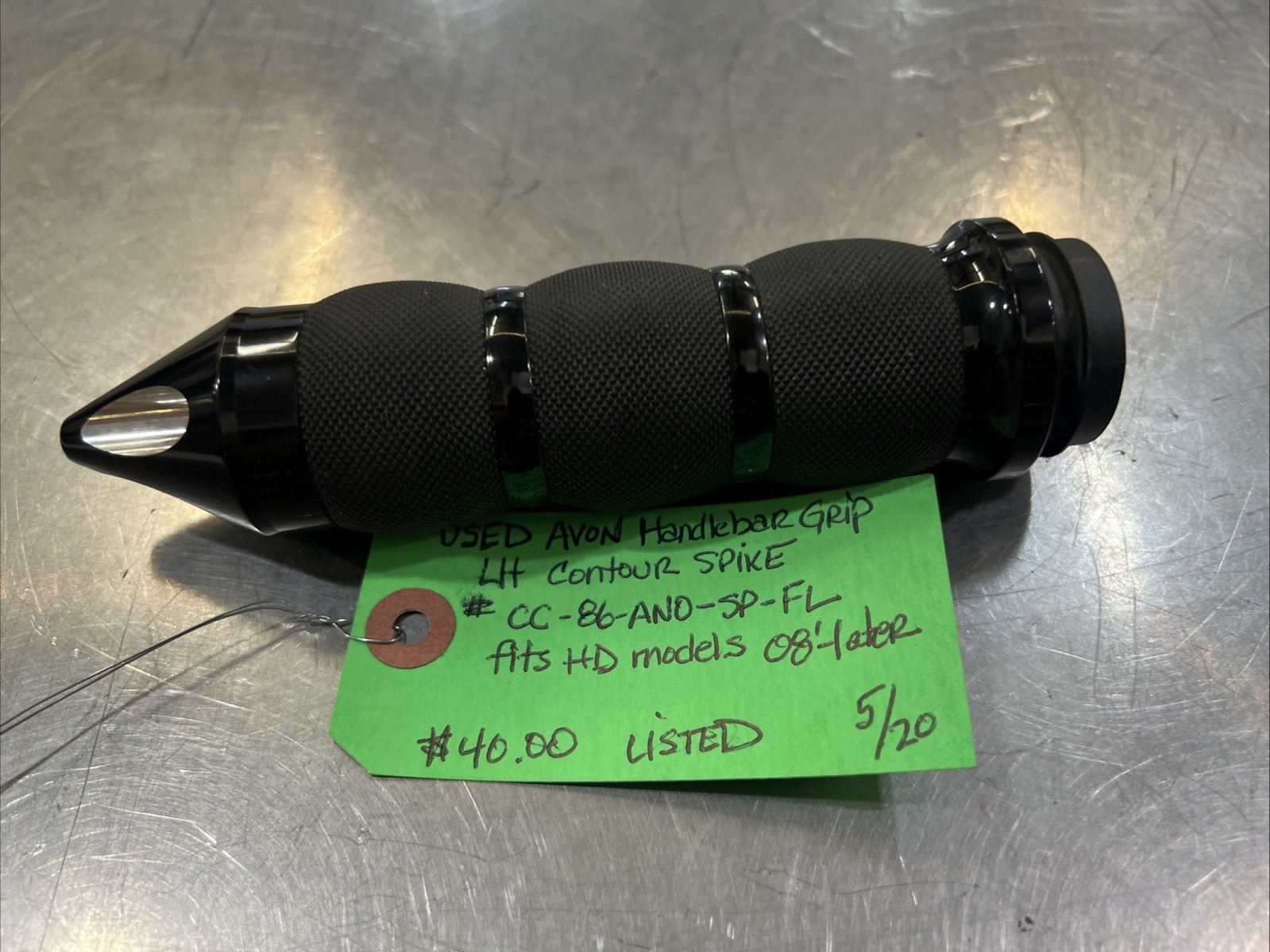 Avon Handlebar Grip LH Contour Spike #CC-86-ANO-SP-FL