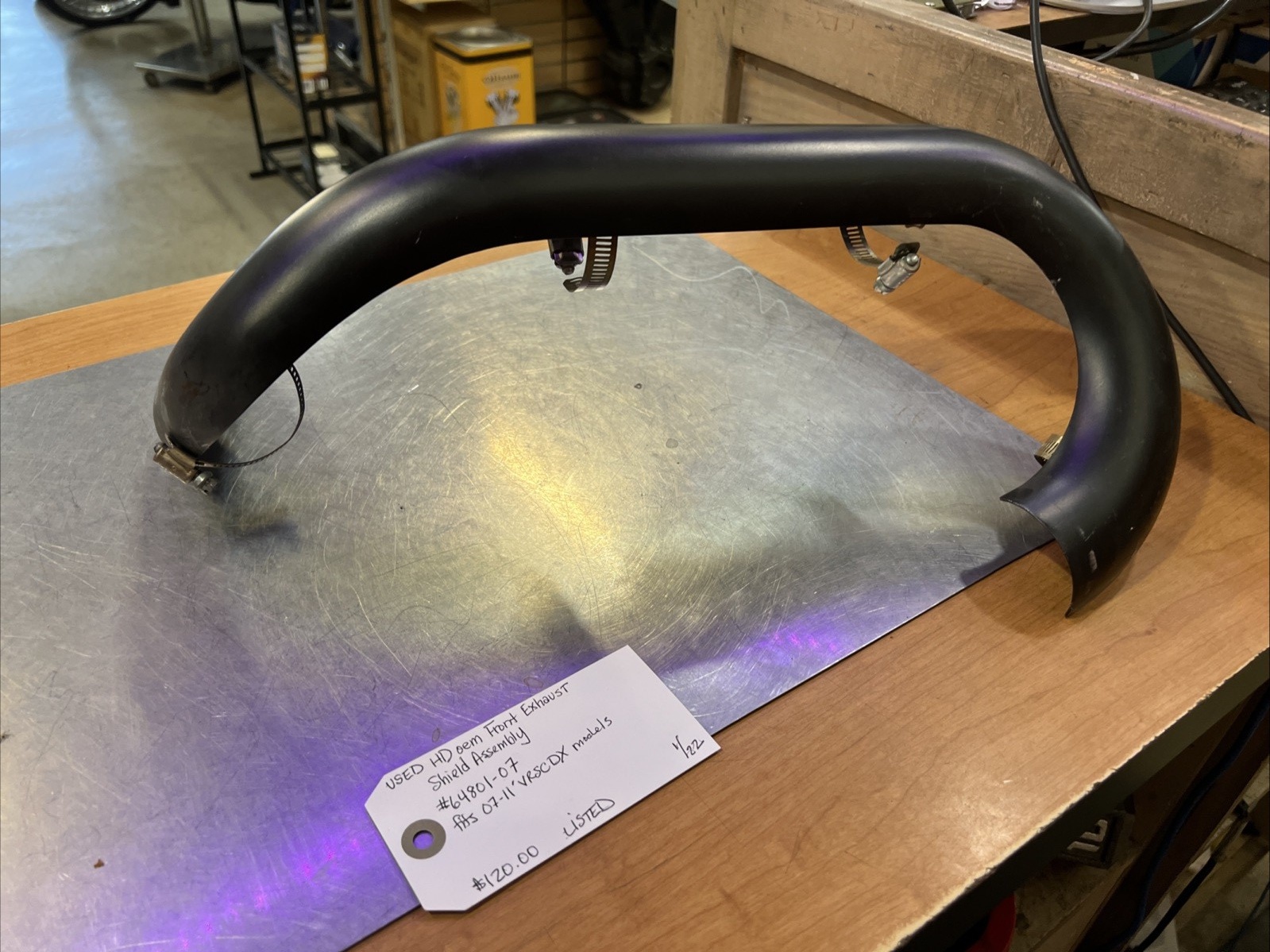 Harley Davidson oem Front Exhaust Shield Assembly #64801-07