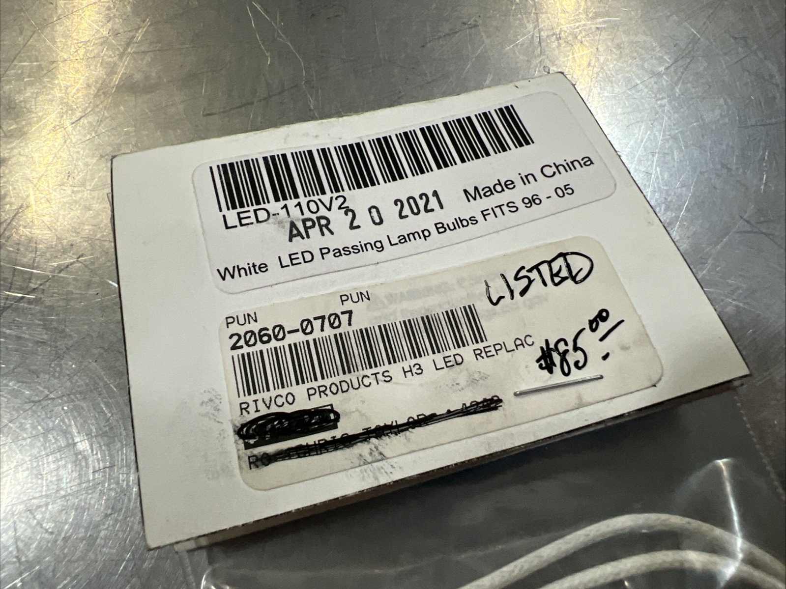 Rivco White LED Passing Lamp Bulbs #2060-0707