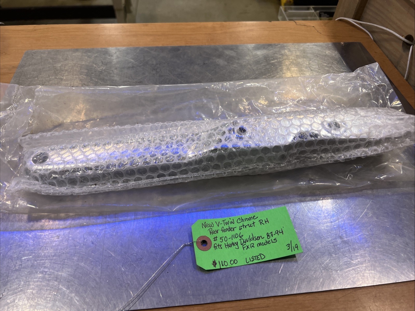 V-Twin Chrome Rear Fender Strut RH #50-1106 | Knobtown Cycle
