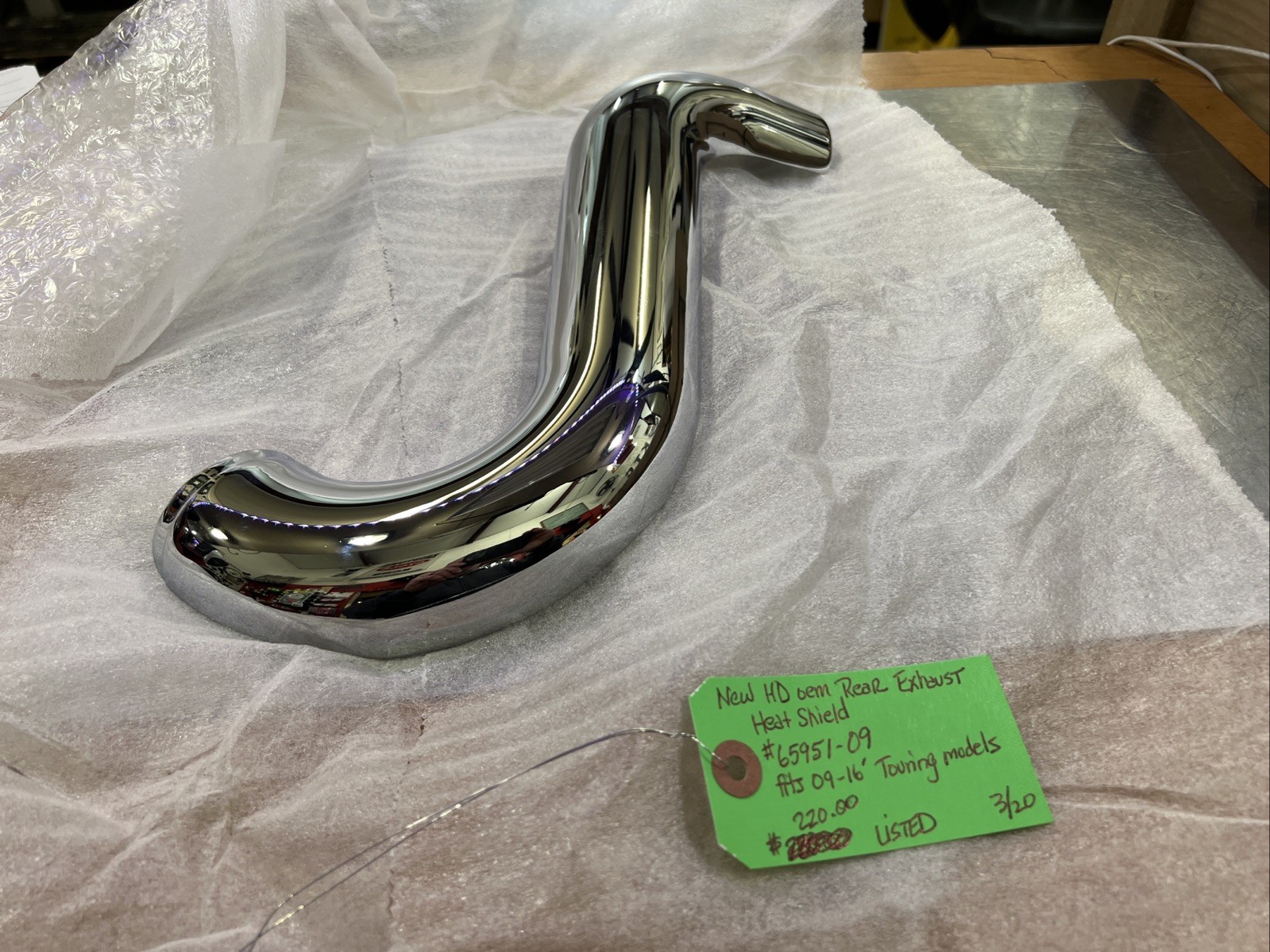 Harley Davidson oem Rear Exhaust Heat Shield #65951-09