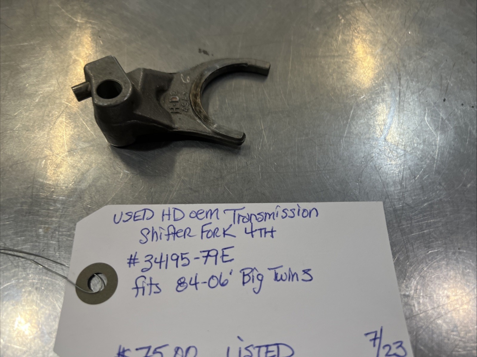 Harley Davidson oem Transmission Shifter Fork 4TH #34195-79E