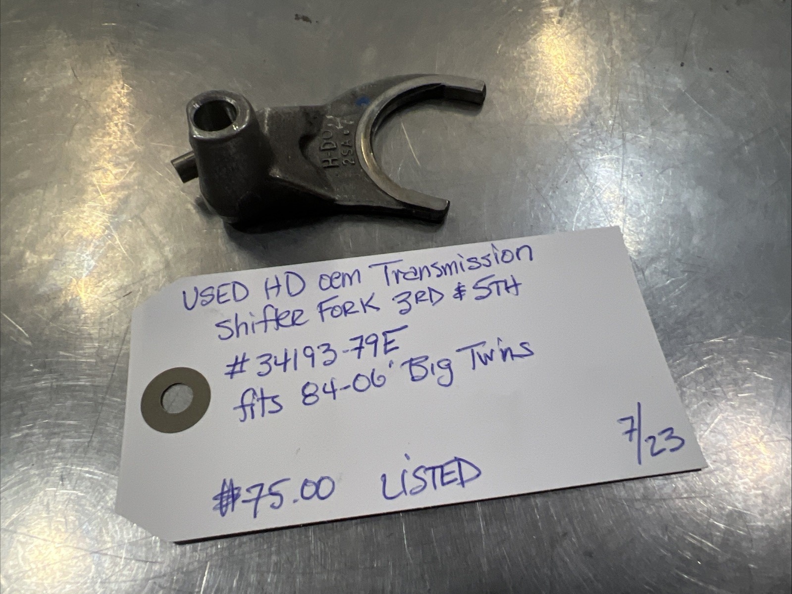 Harley Davidson oem Transmission Shifter Fork 3RD & 5TH