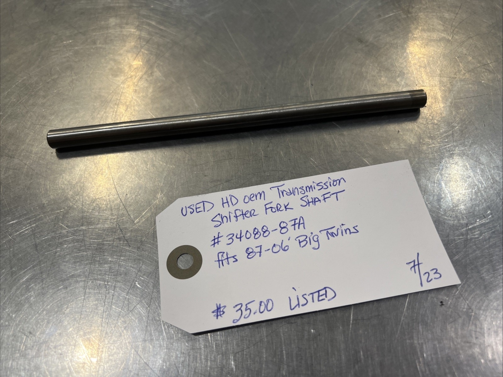 Harley Davidson oem Transmission Shifter Fork Shaft