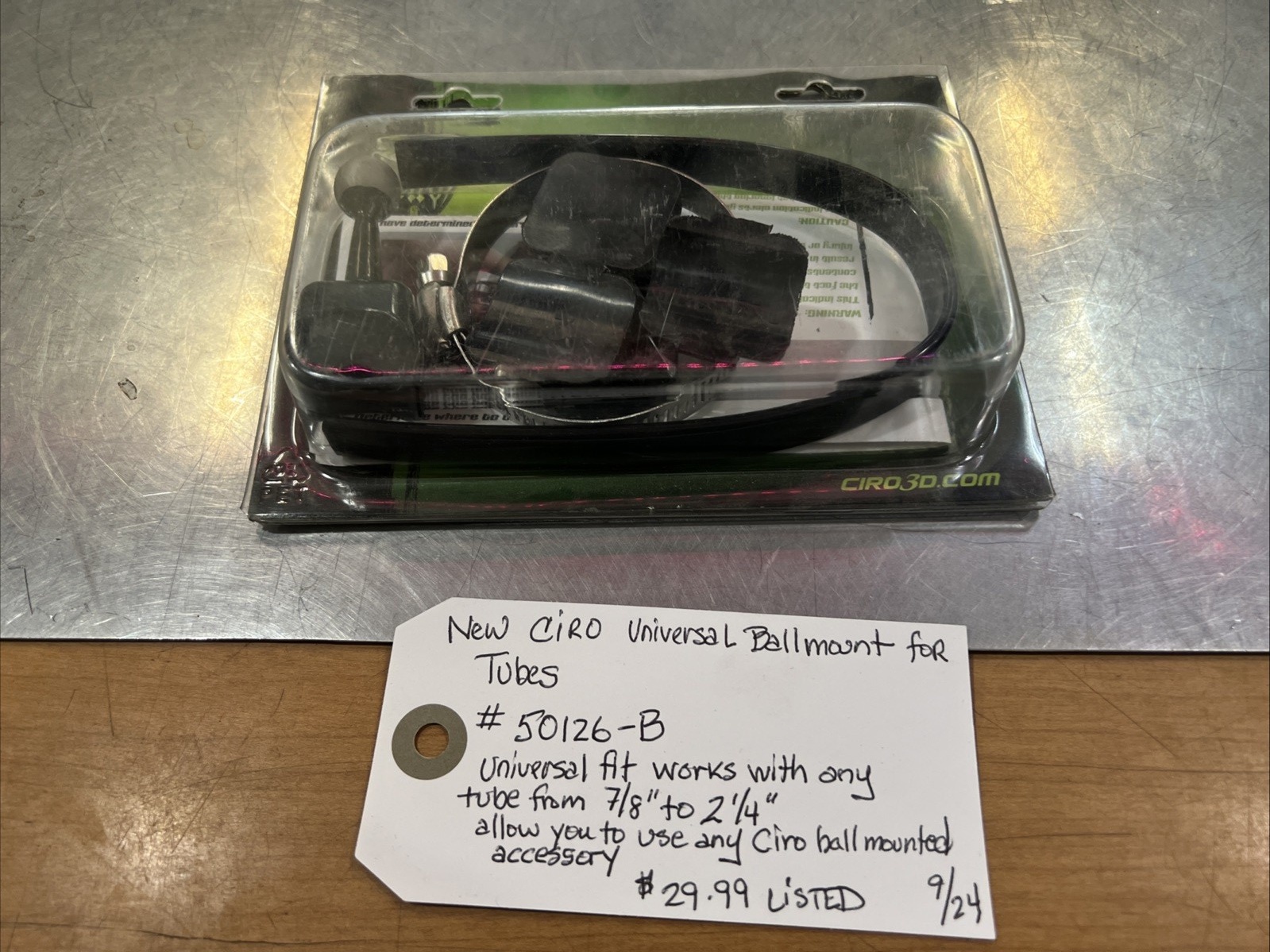 Universal Ball Mount For Tubes #50126-B | Knobtown Cycle