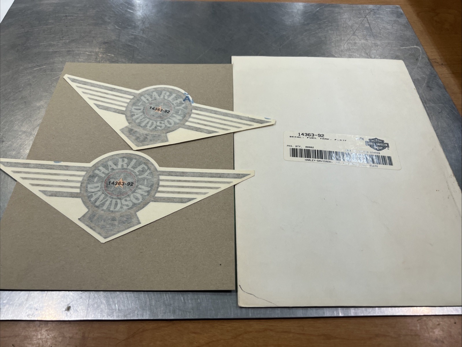 Harley Davidson oem Fuel Tank Decals “winged Logo”