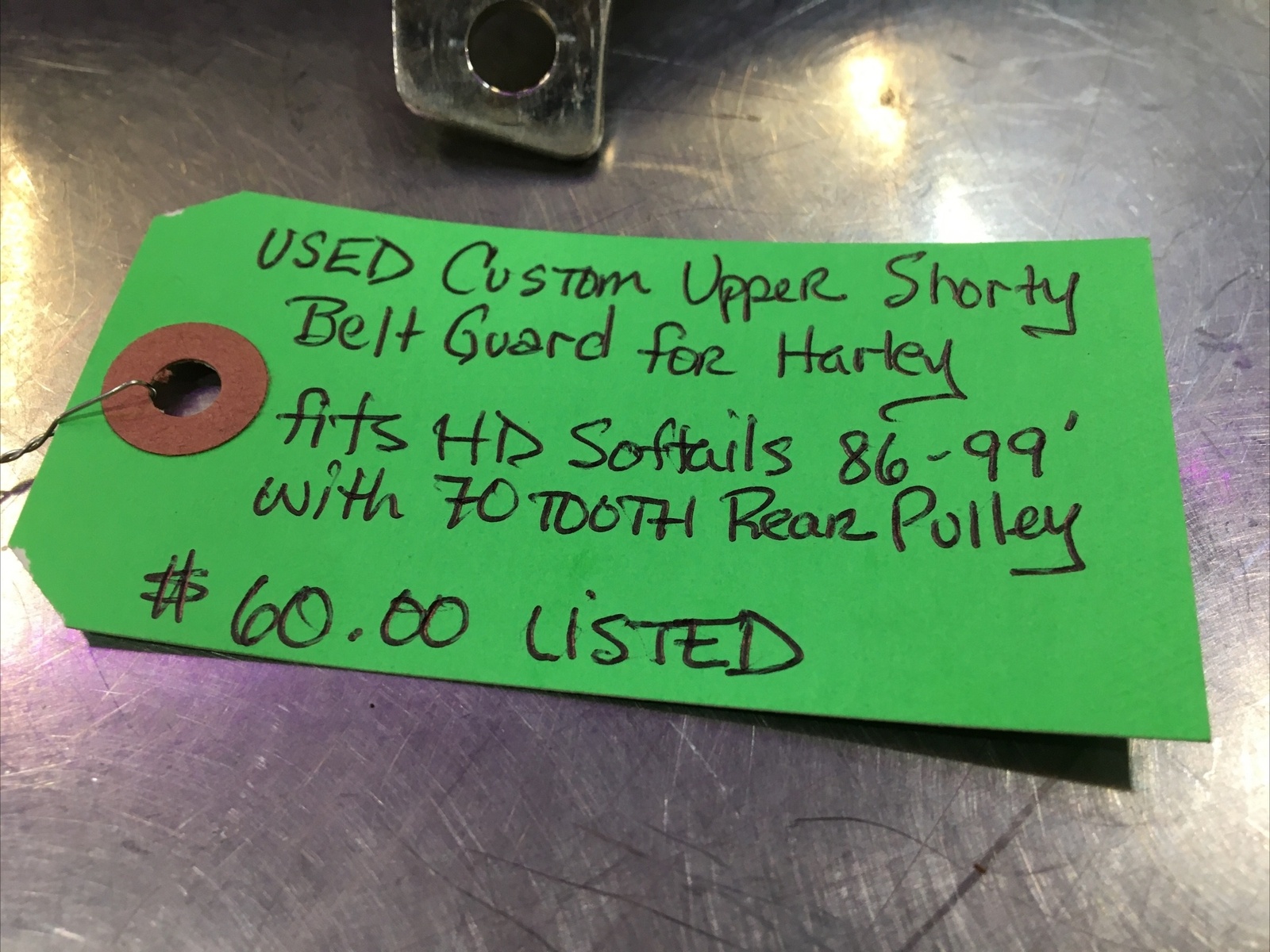 Upper Shorty Belt Guard For Harley | Knobtown Cycle