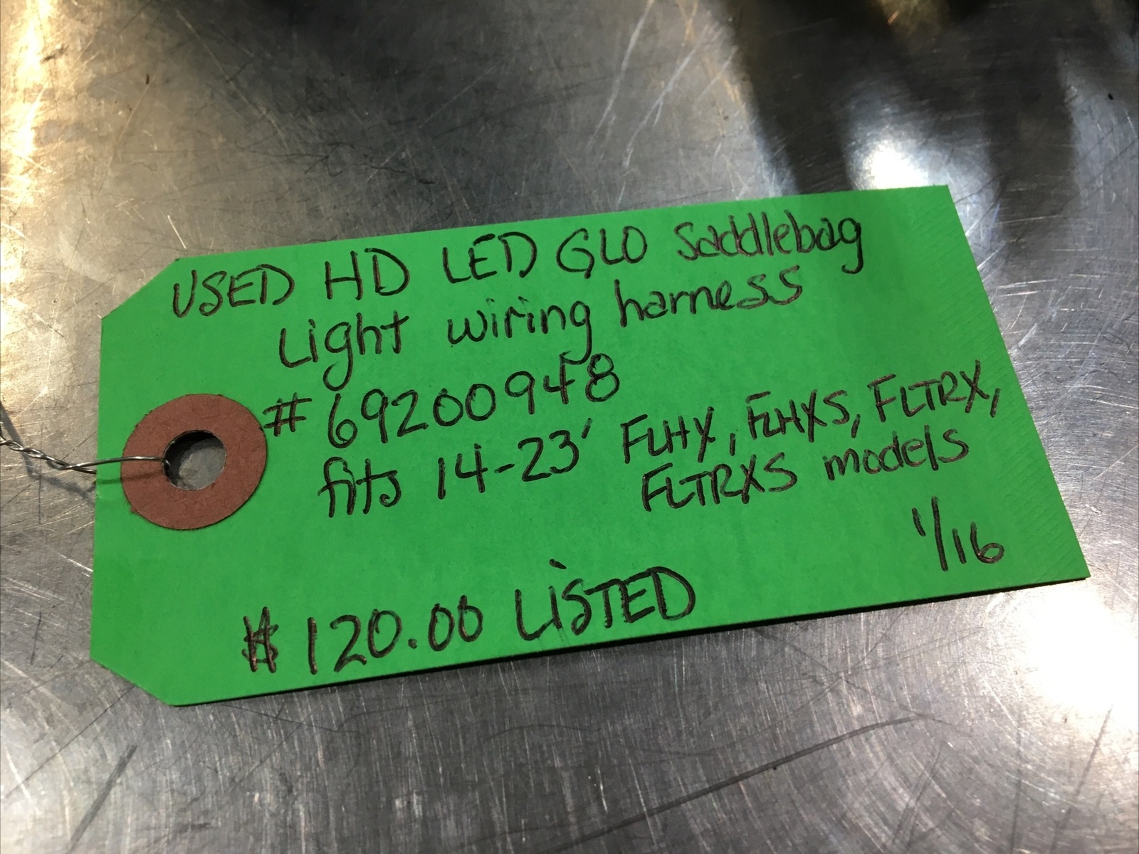 Harley Davidson LED GLO Saddlebag Light Wiring Harness