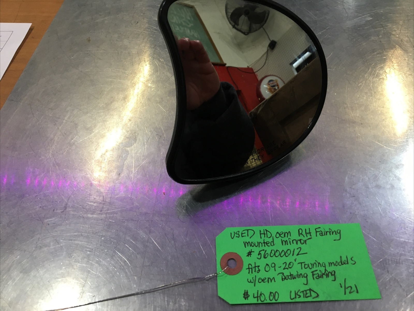 Harley Davidson oem RH Fairing Mounted Mirror #56000012