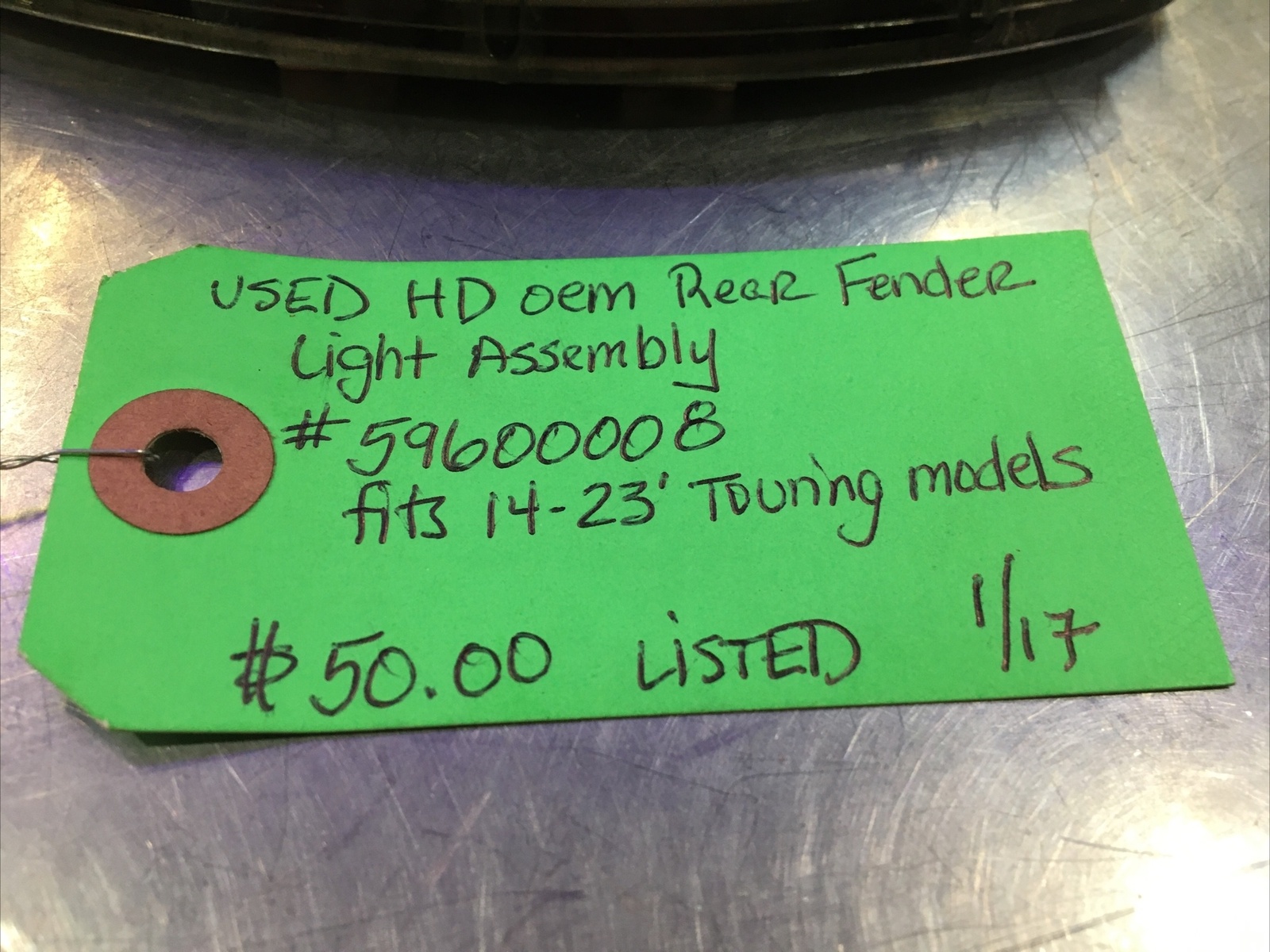 Harley Davidson oem Rear Fender Light Assembly #59600008