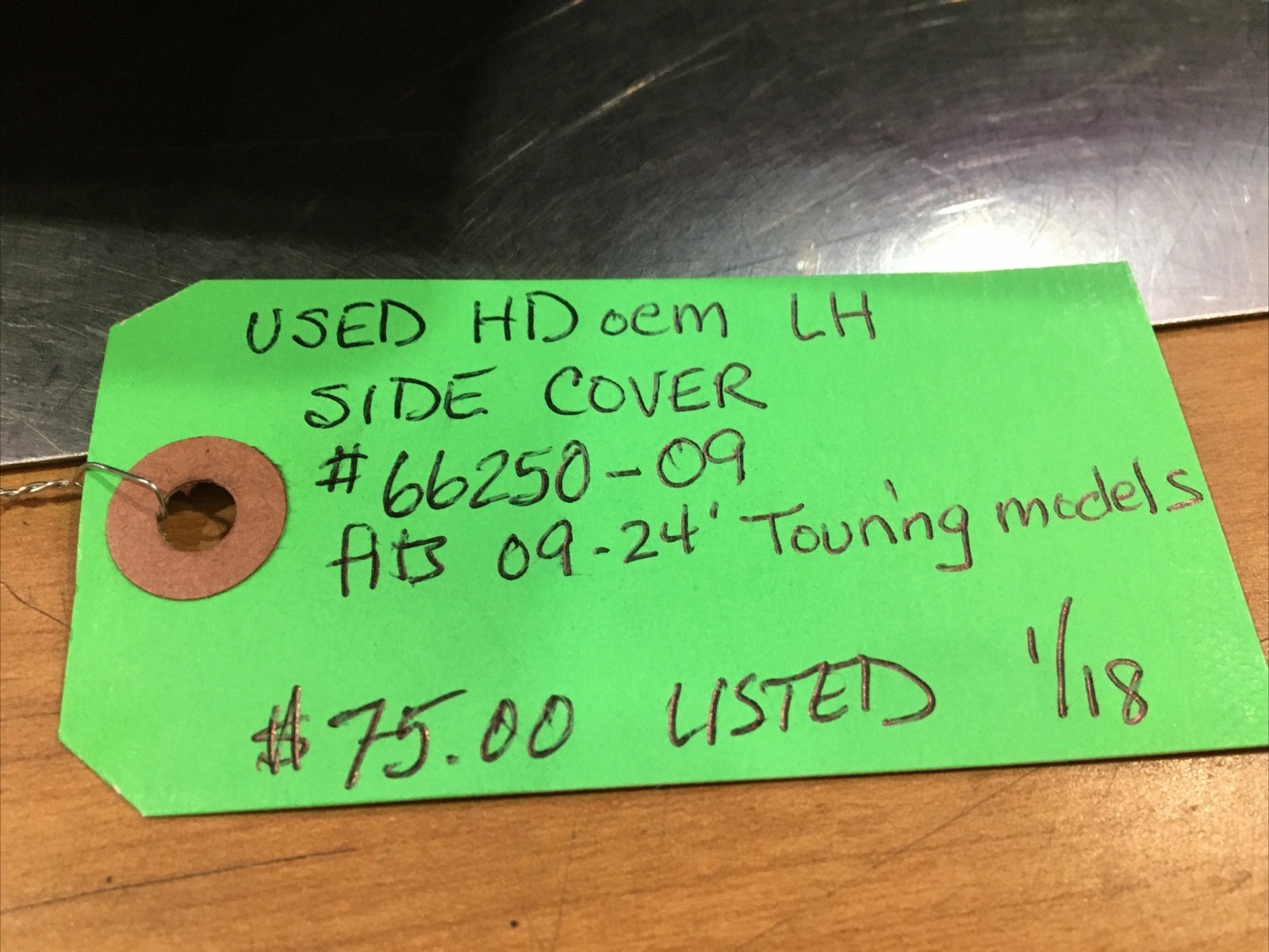 Harley Davidson oem LH Side Cover #66250-09 | Knobtown Cycle