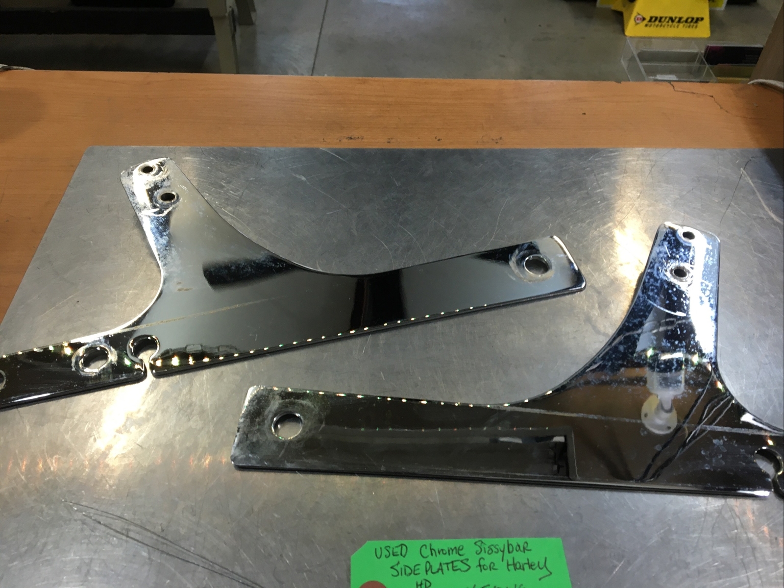 Chrome Sissybar Sideplates For Harley  | Knobtown Cycle