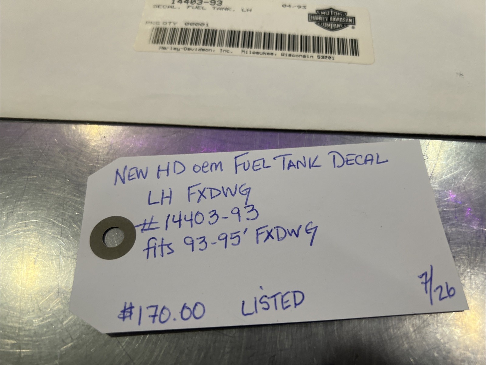 New Motorcycle Parts, New Parts