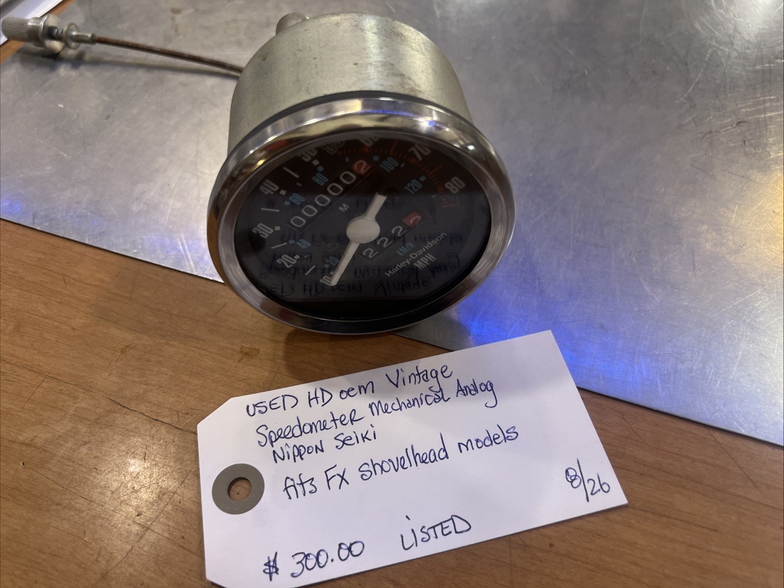 Harley Davidson oem Vintage Speedometer | Knobtown Cycle