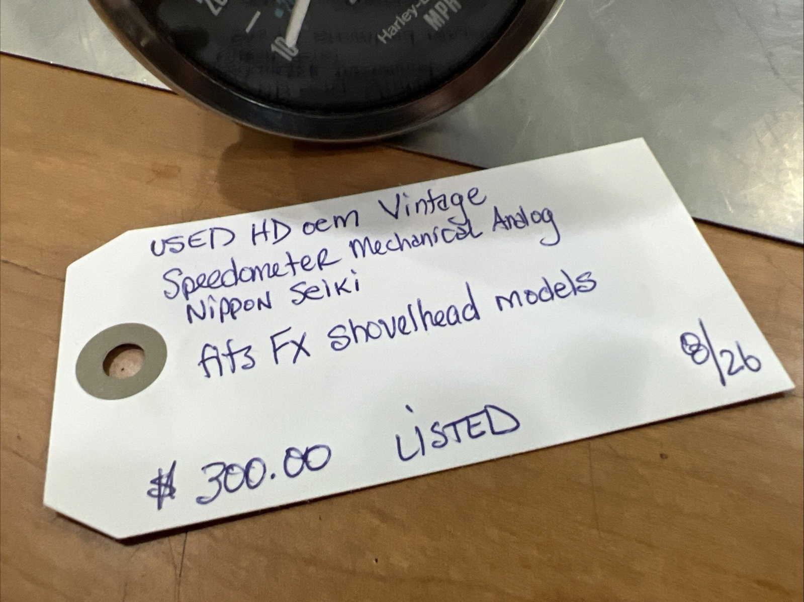 Harley Davidson oem Vintage Speedometer | Knobtown Cycle