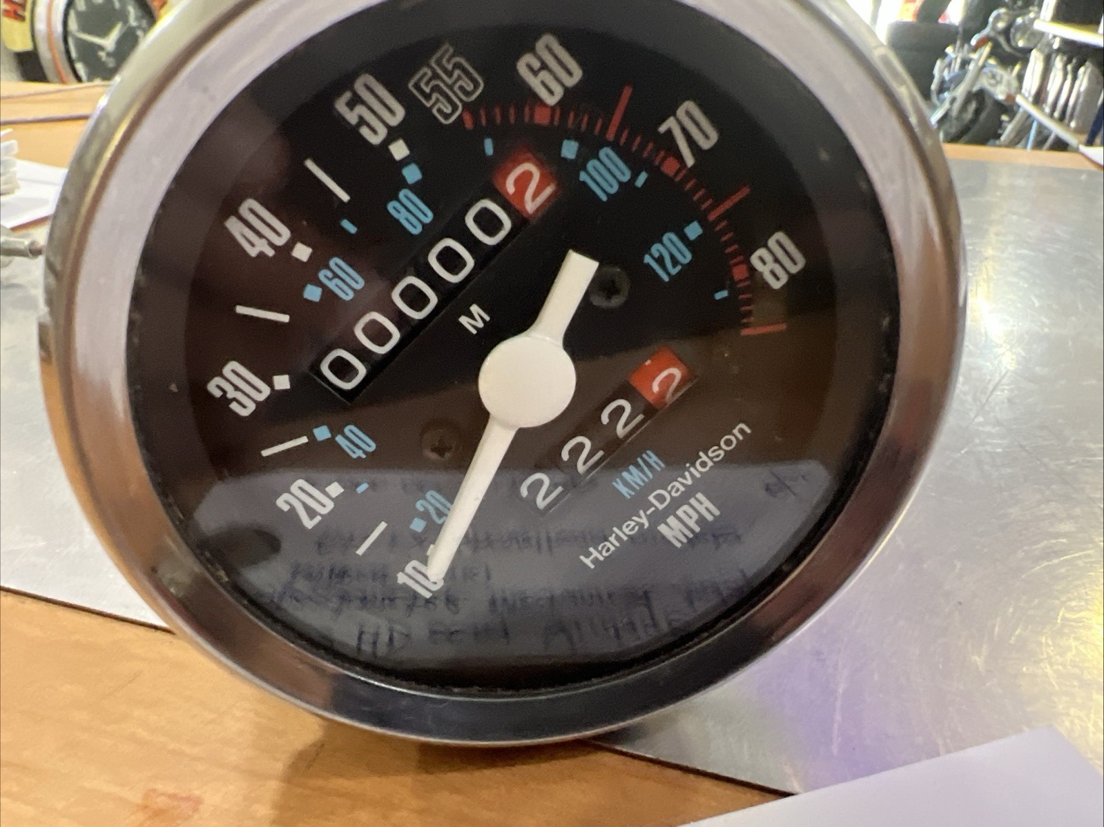 Harley Davidson oem Vintage Speedometer | Knobtown Cycle