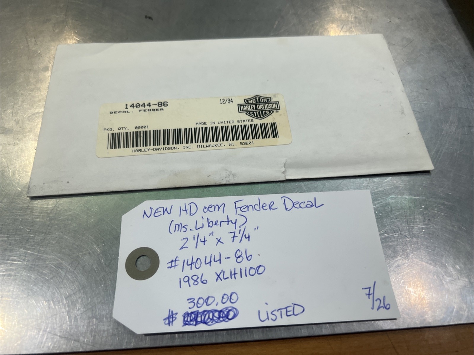 oem Fender Decal Ms. Liberty #14044-86 | Knobtown Cycle