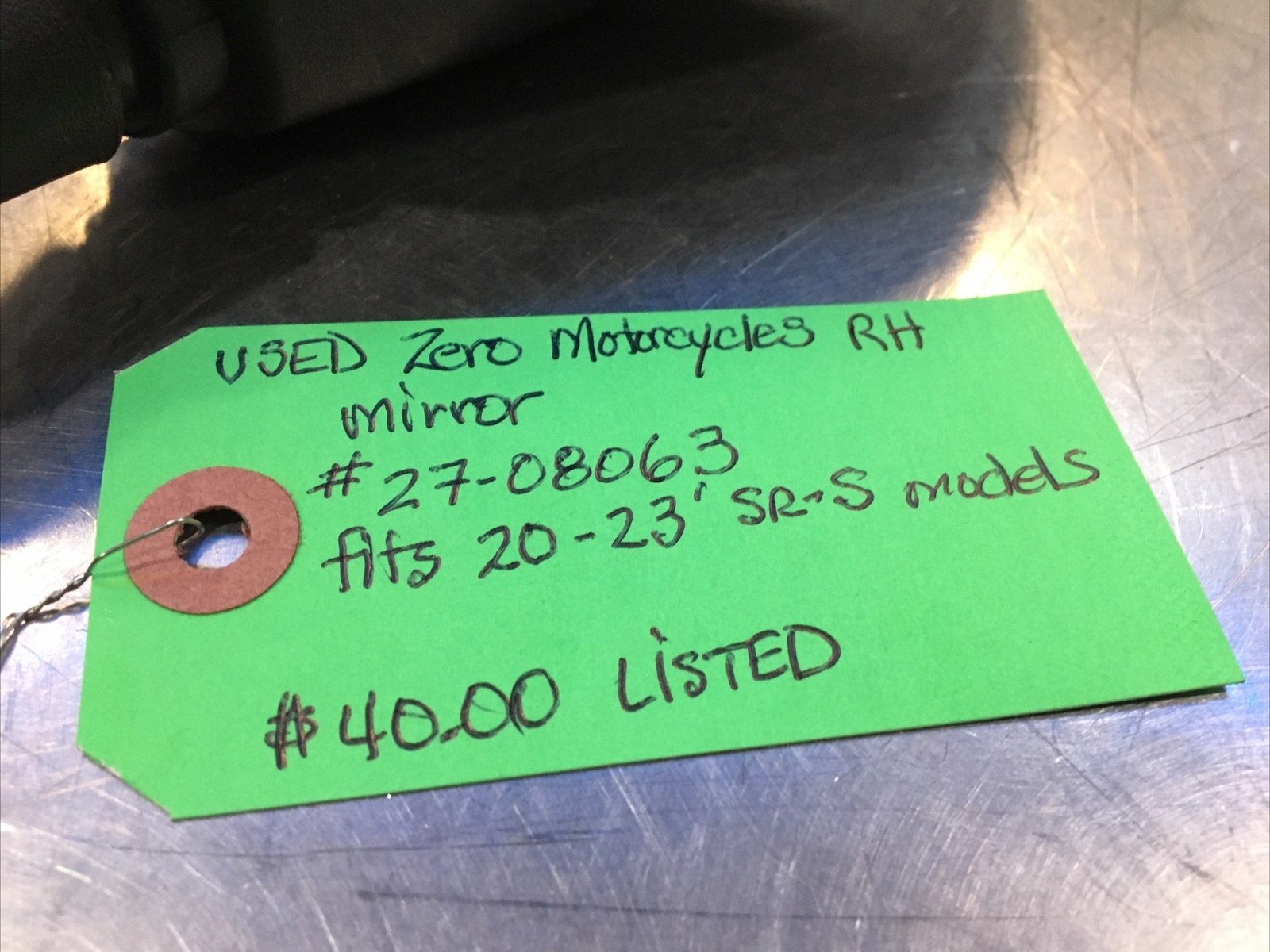 Zero Motorcycle RH Mirror #27-08063 | Knobtown Cycle